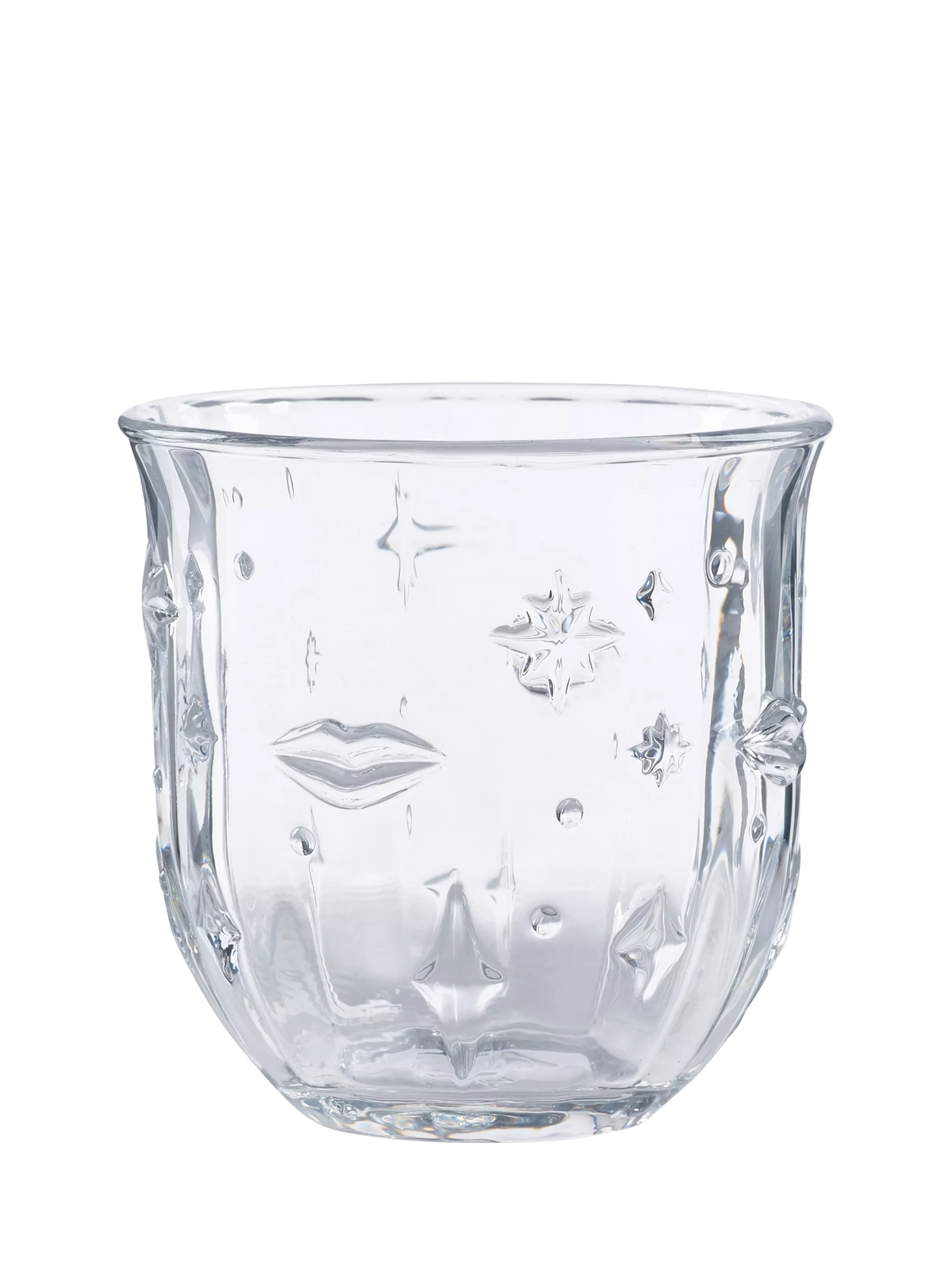 Eleanor Bowmer glass tumblers Lips & Stars set of 4 280ml - British product