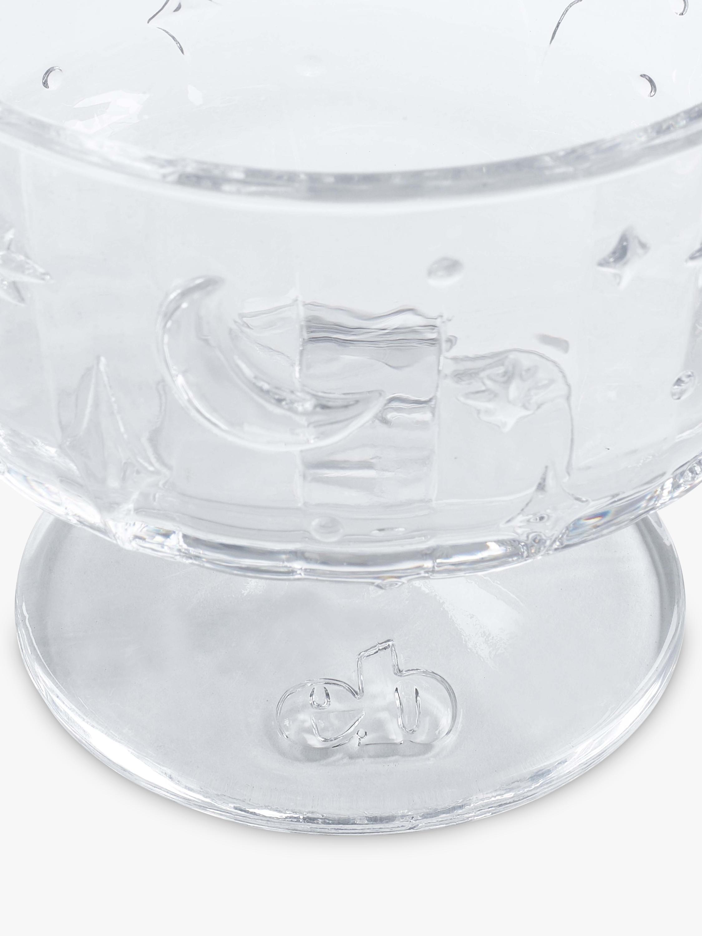 Eleanor Bowmer Moon & Stars glass trifle bowl 20cm, imported from the UK