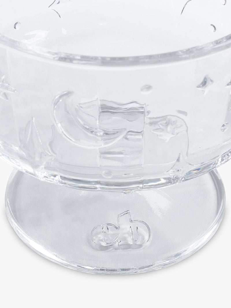Eleanor Bowmer Moon & Stars glass trifle bowl 20cm, imported from the UK
