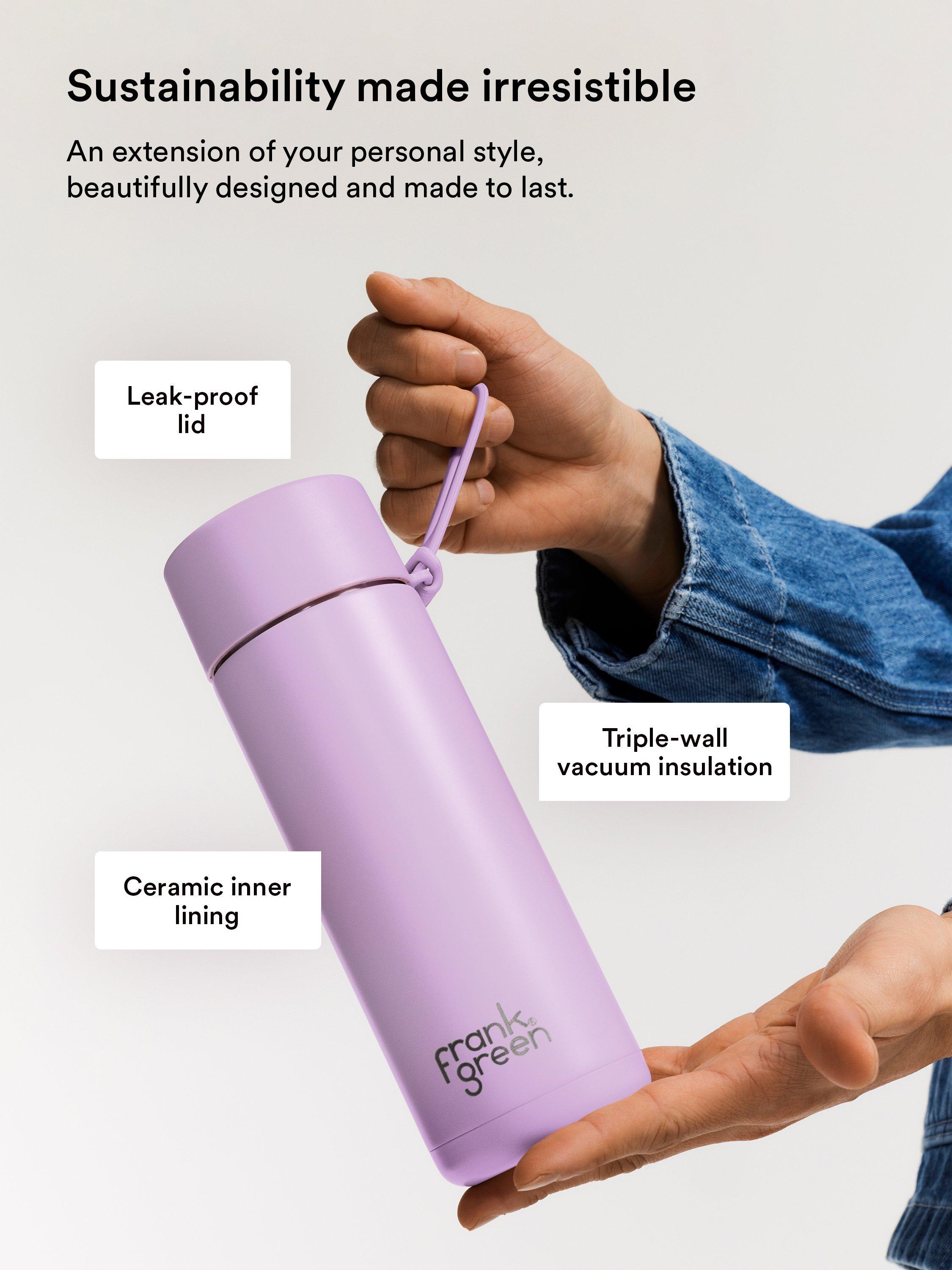 frank green Flip Straw Ceramic drinks bottle 595ml (British brand)