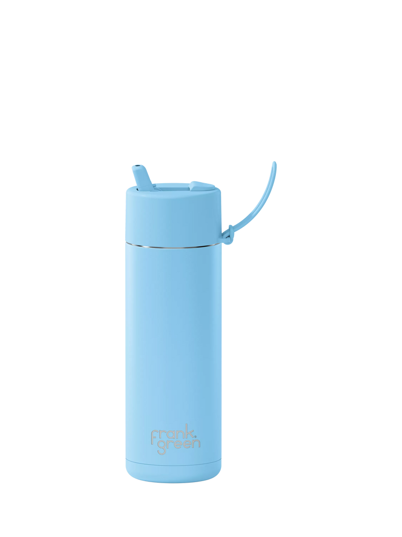 frank green Flip Straw Lid Ceramic Drinks Bottle 595ml