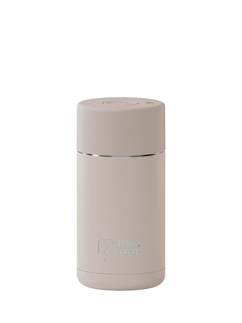 frank green Push Button Lid Ceramic Travel Mug, 355ml