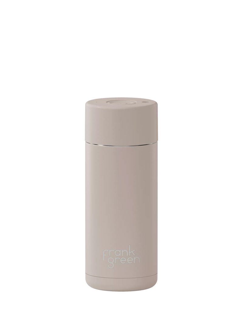 frank green Push Button Lid Ceramic Travel Mug, 475ml