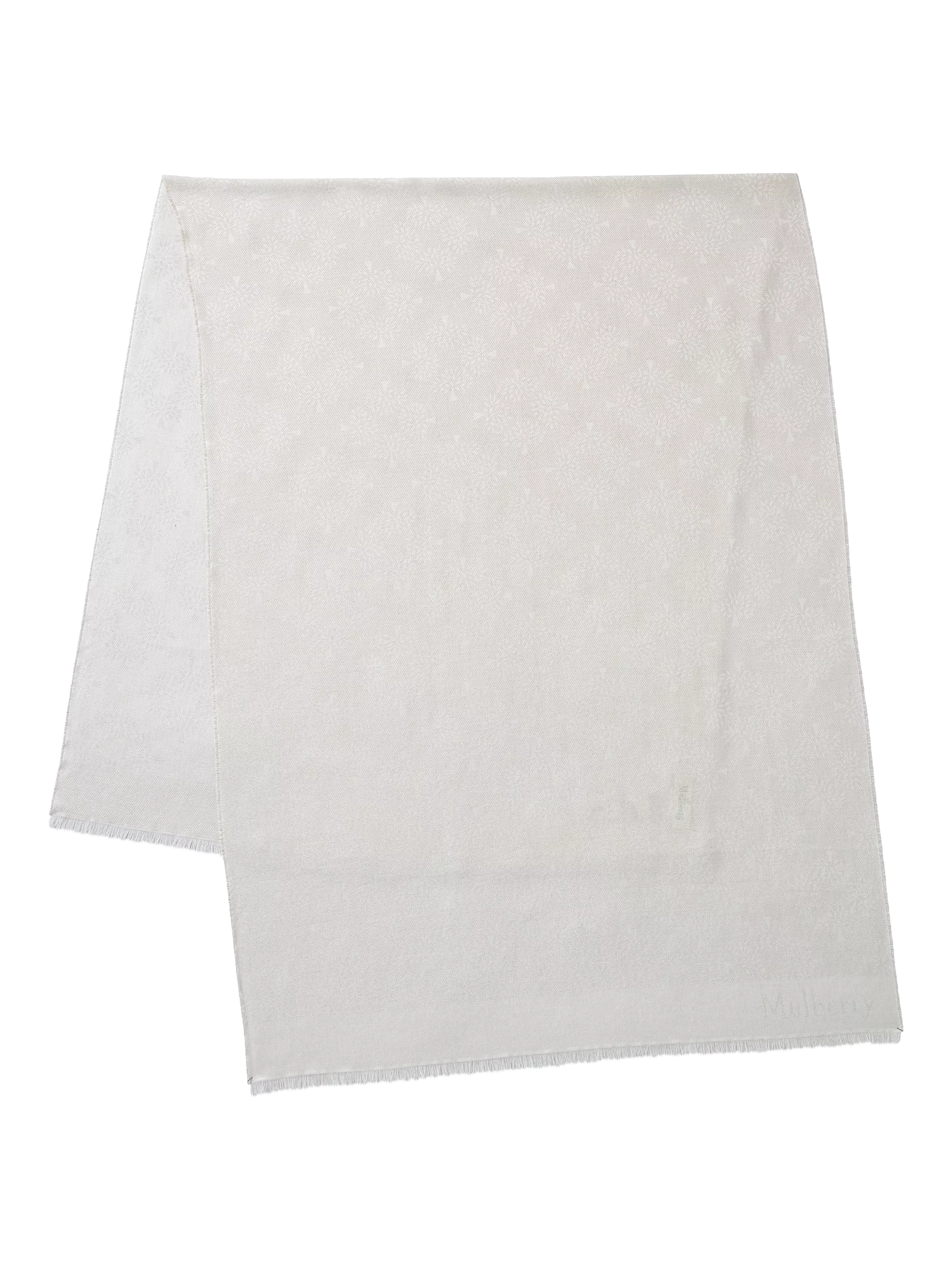 Mulberry Metallic Tree Rectangular Pashmina Scarf 45x180cm