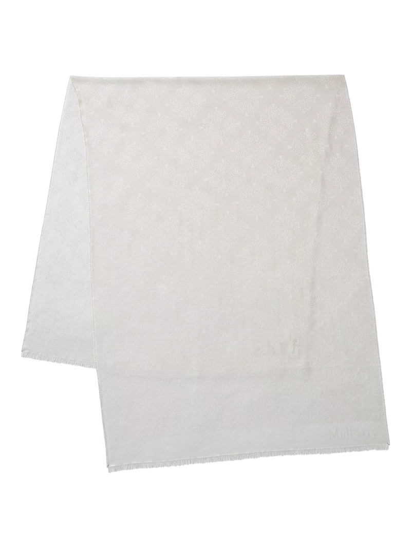 Mulberry Metallic Tree Rectangular Pashmina Scarf 45x180cm
