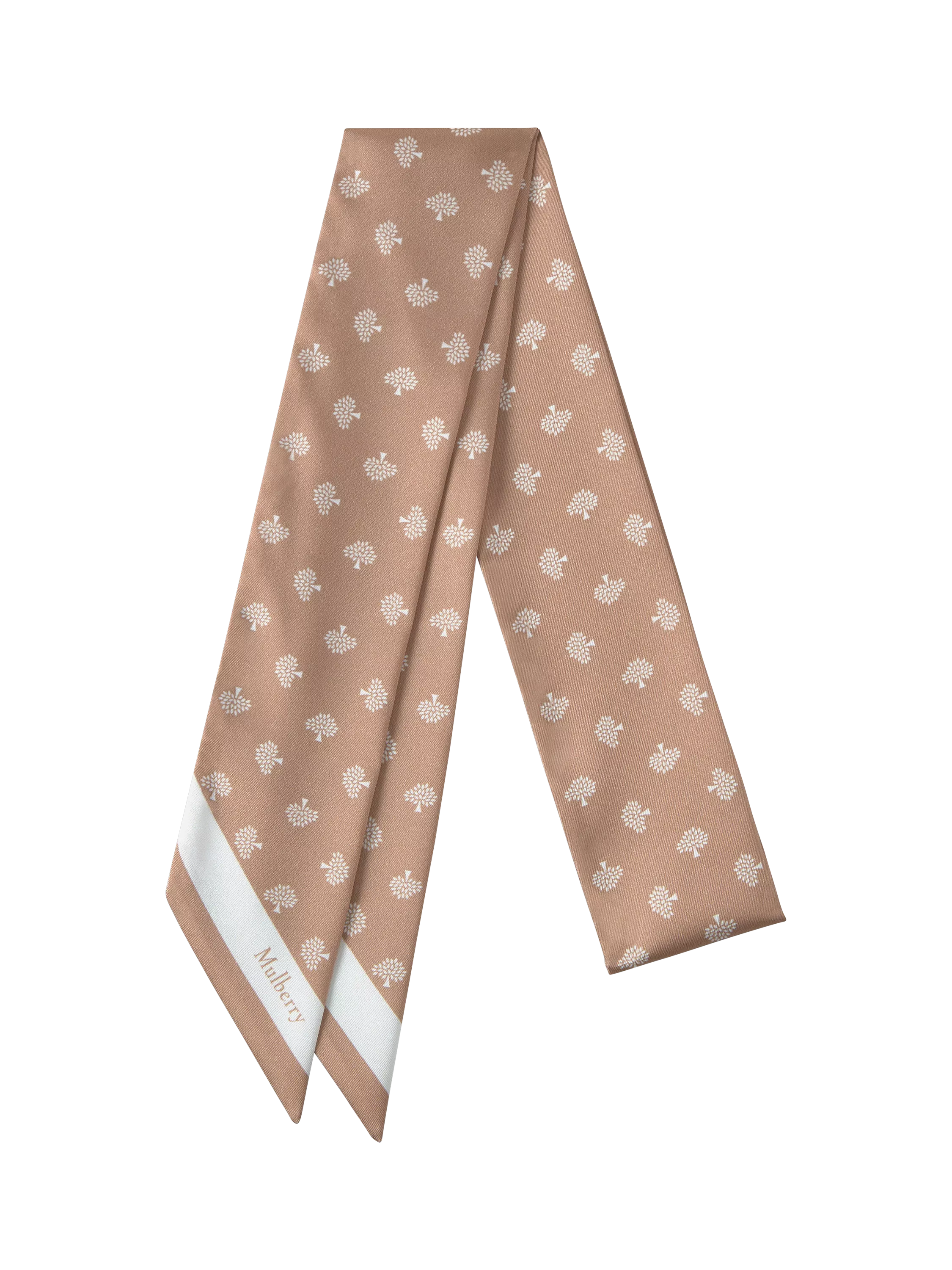 Mulberry Tree Printed Skinny Scarf