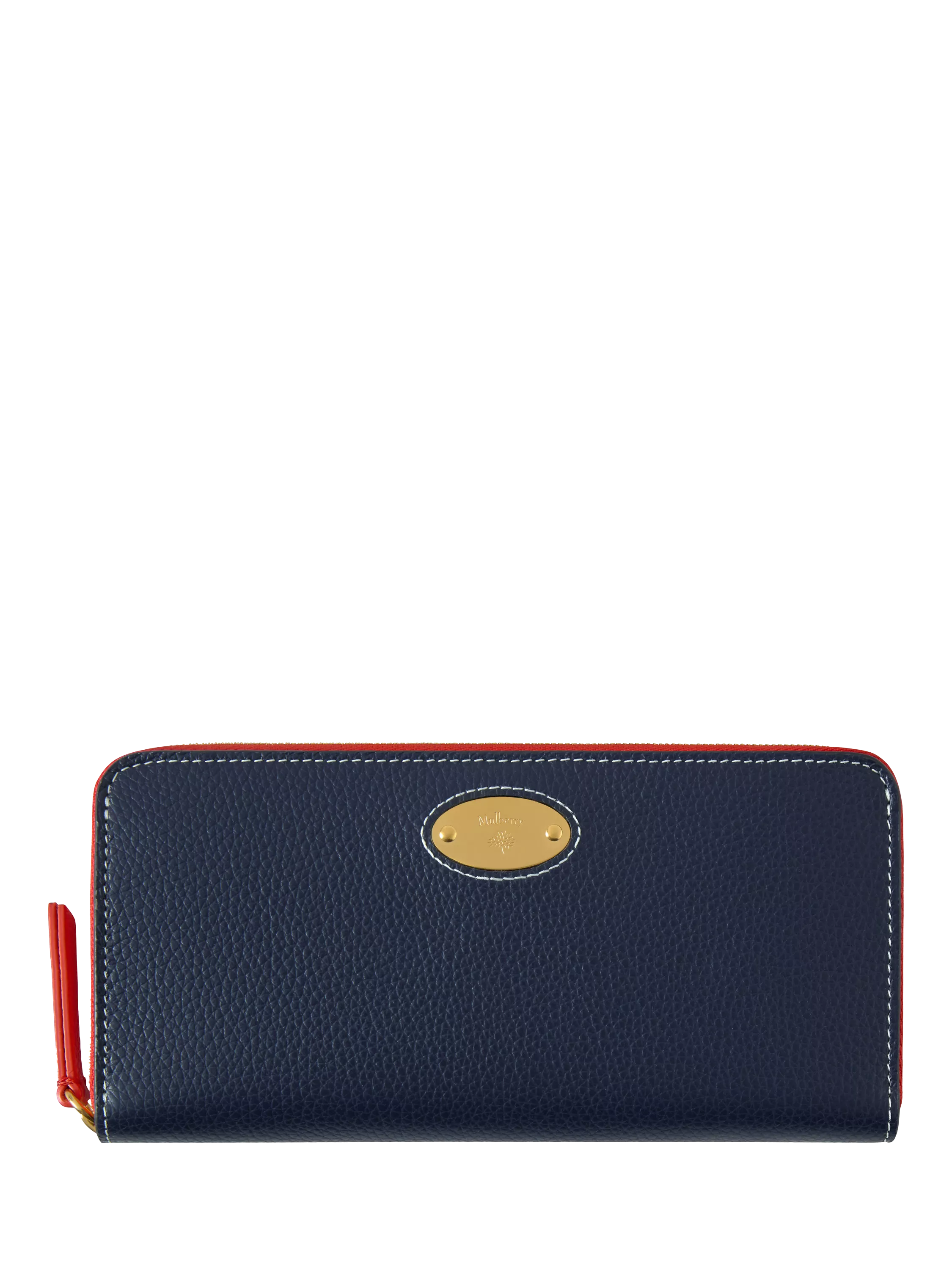 Mulberry Plaque Leather Zipped Purse