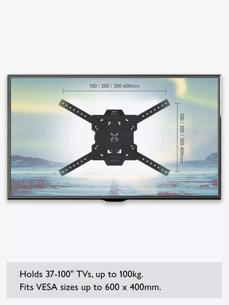 AVF tilt and turn TV wall mount for TVs up to 100 inches (British brand)
