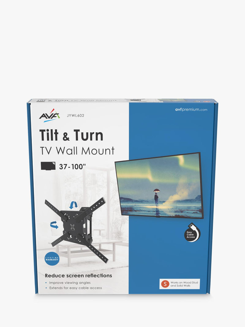 AVF tilt and turn TV wall mount for TVs up to 100 inches (British brand)