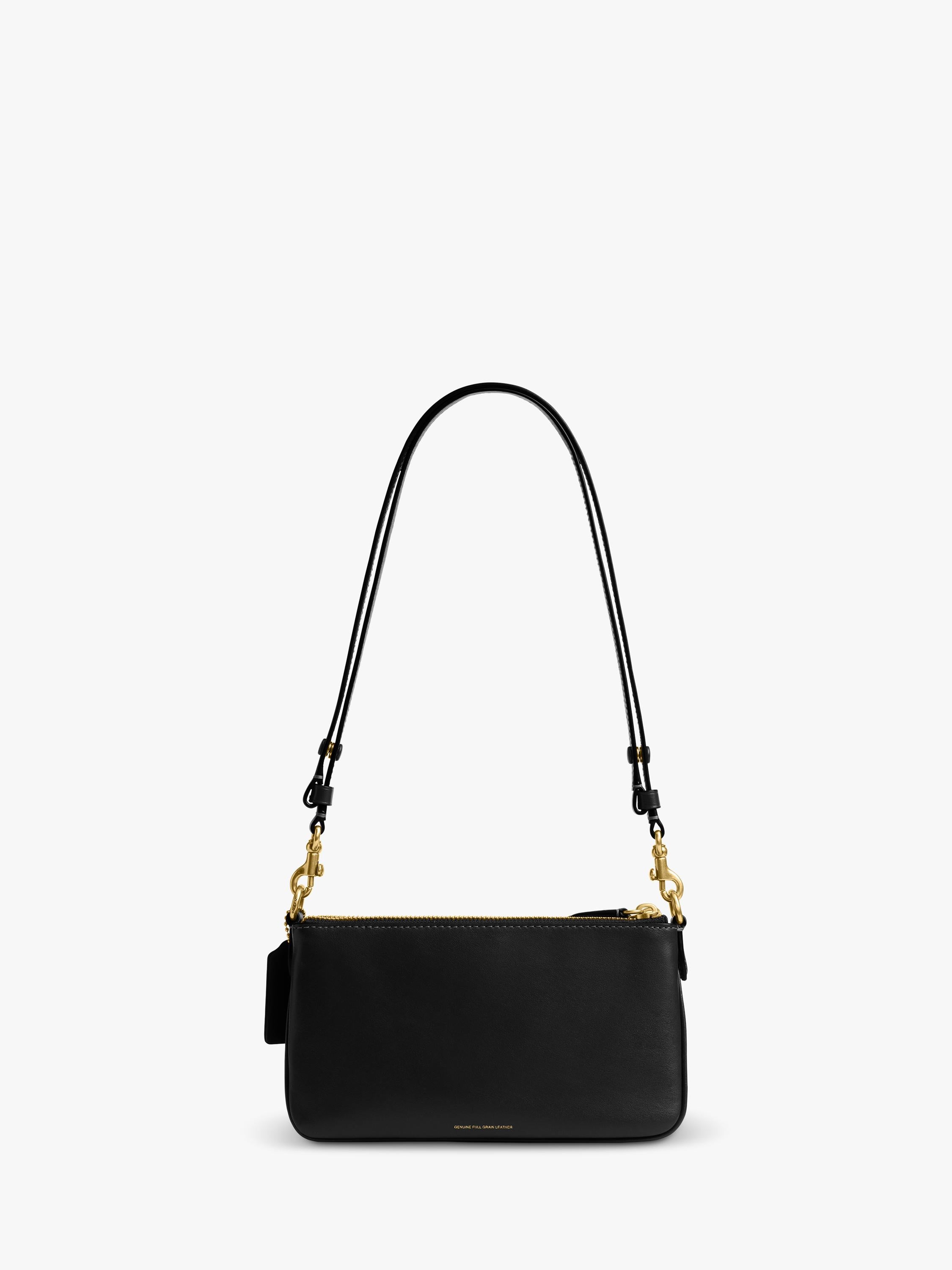 Coach Audrey Leather Cross Body Bag Black - British product