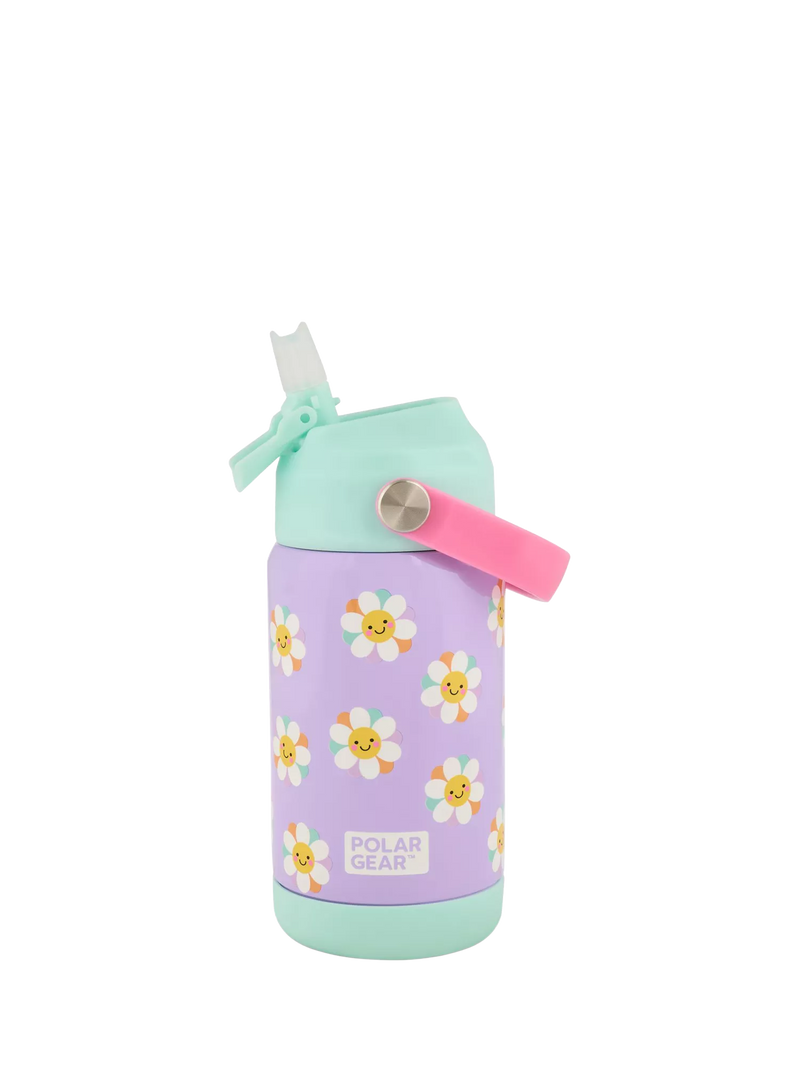 Polar Gear kids daisy drinks bottle 370ml lilac mint, imported from the UK