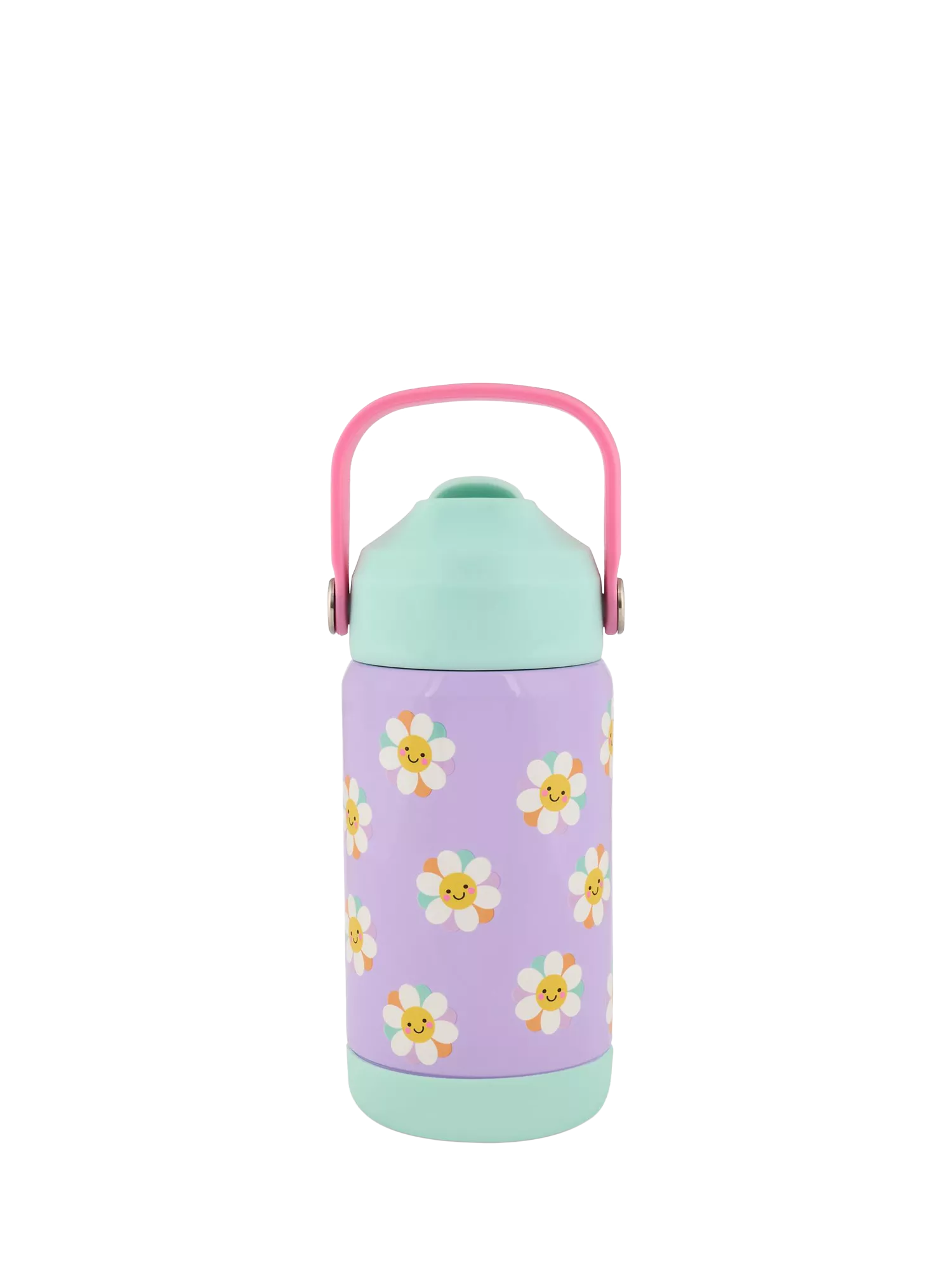Polar Gear kids daisy drinks bottle 370ml lilac mint, imported from the UK
