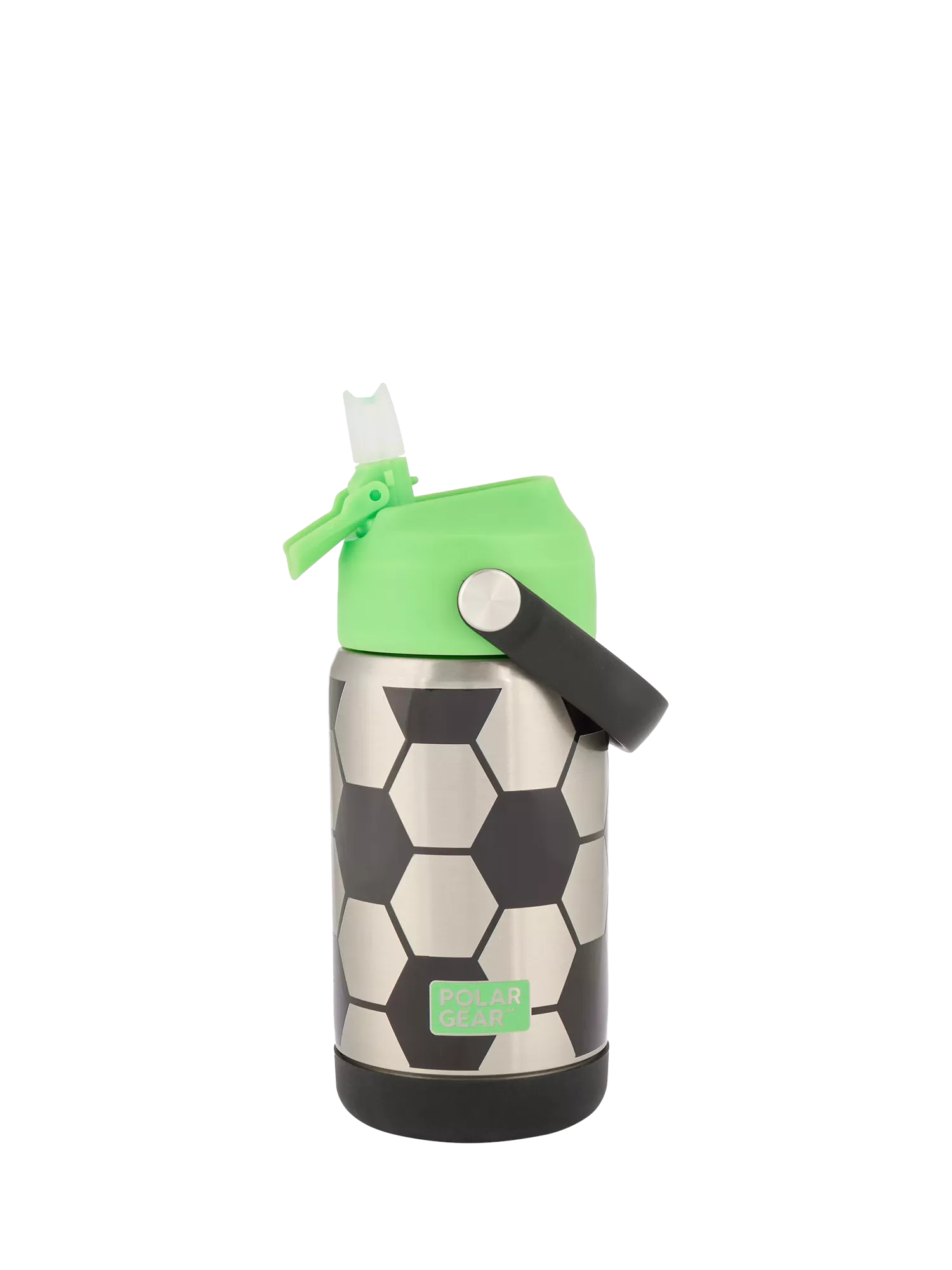 Polar Gear kids football drinks bottle 370ml black/green (British brand)