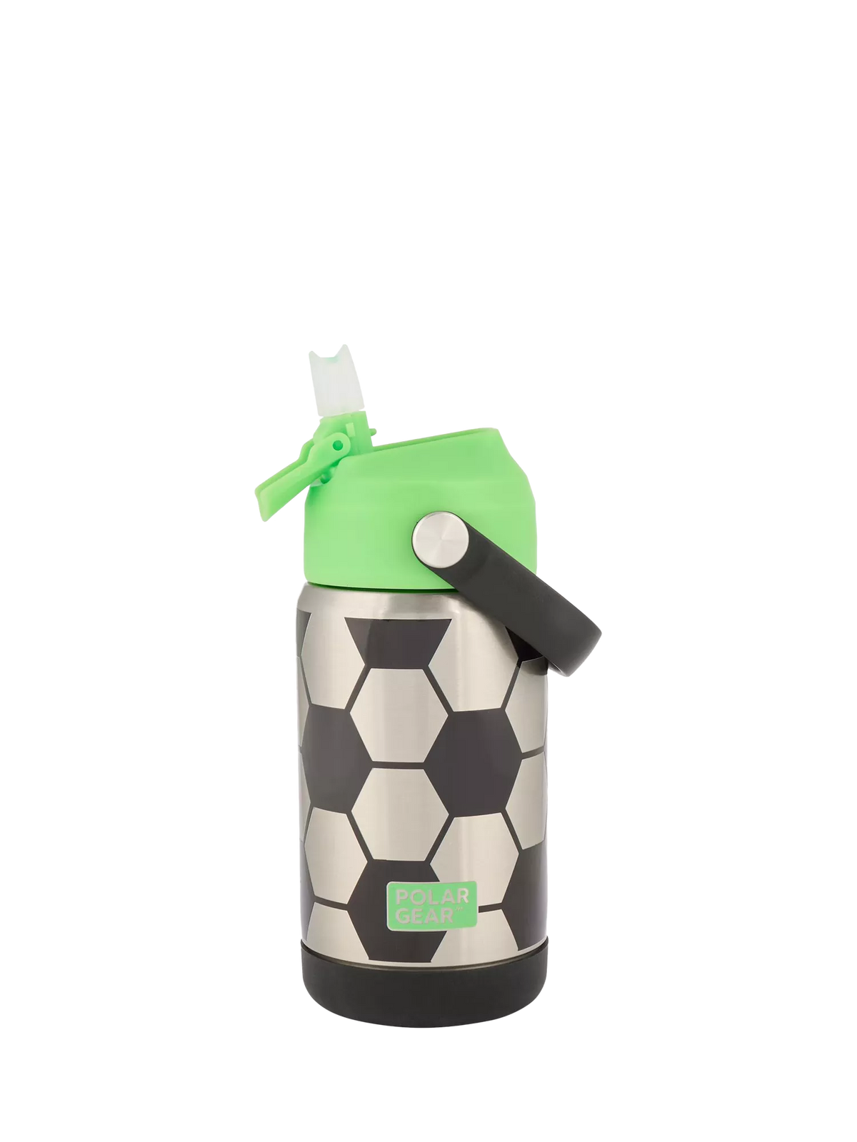 Polar Gear kids football drinks bottle 370ml black/green (British brand)