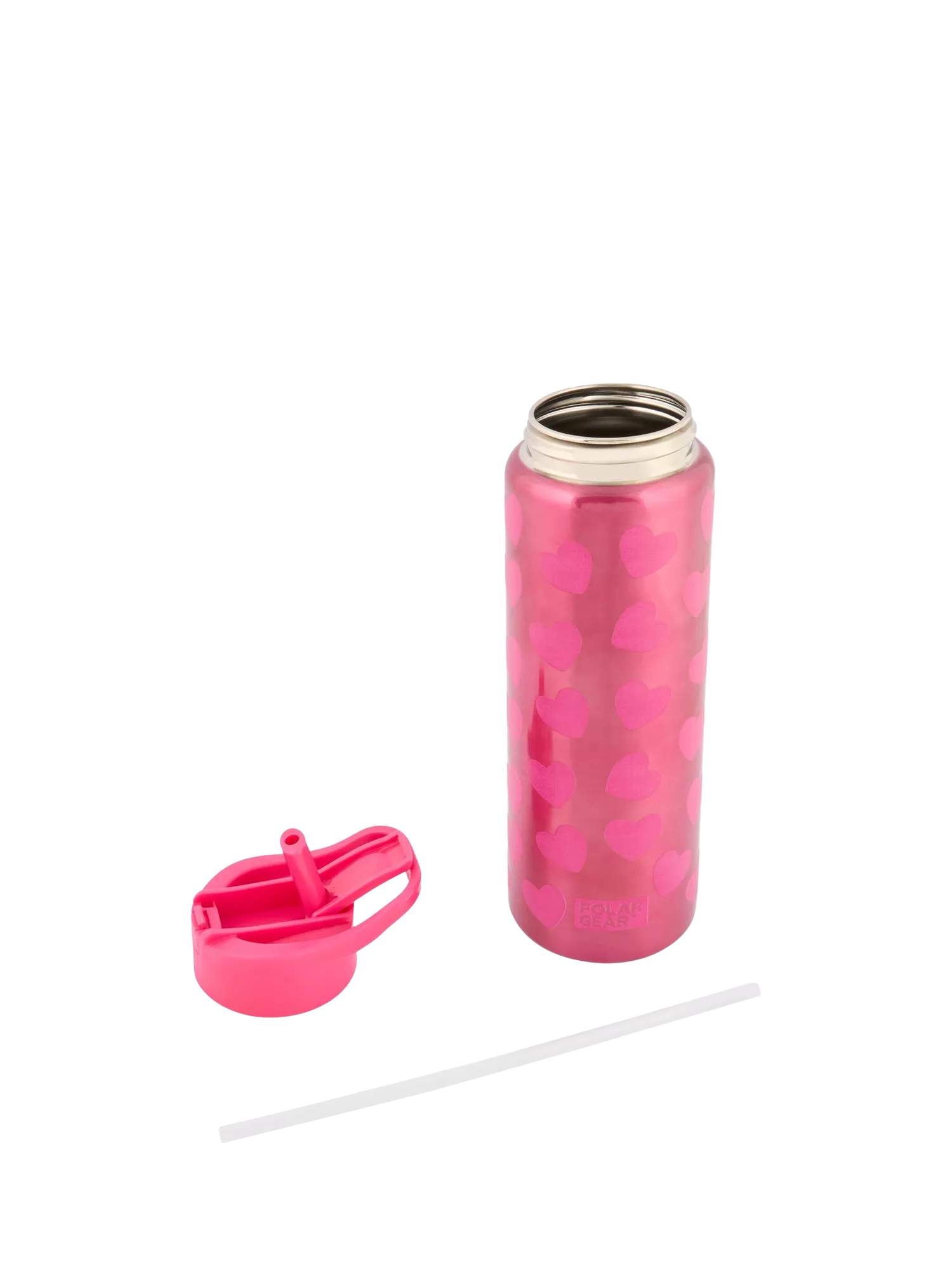 Polar Gear kids' heart drinks bottle 750ml rose, imported from the UK