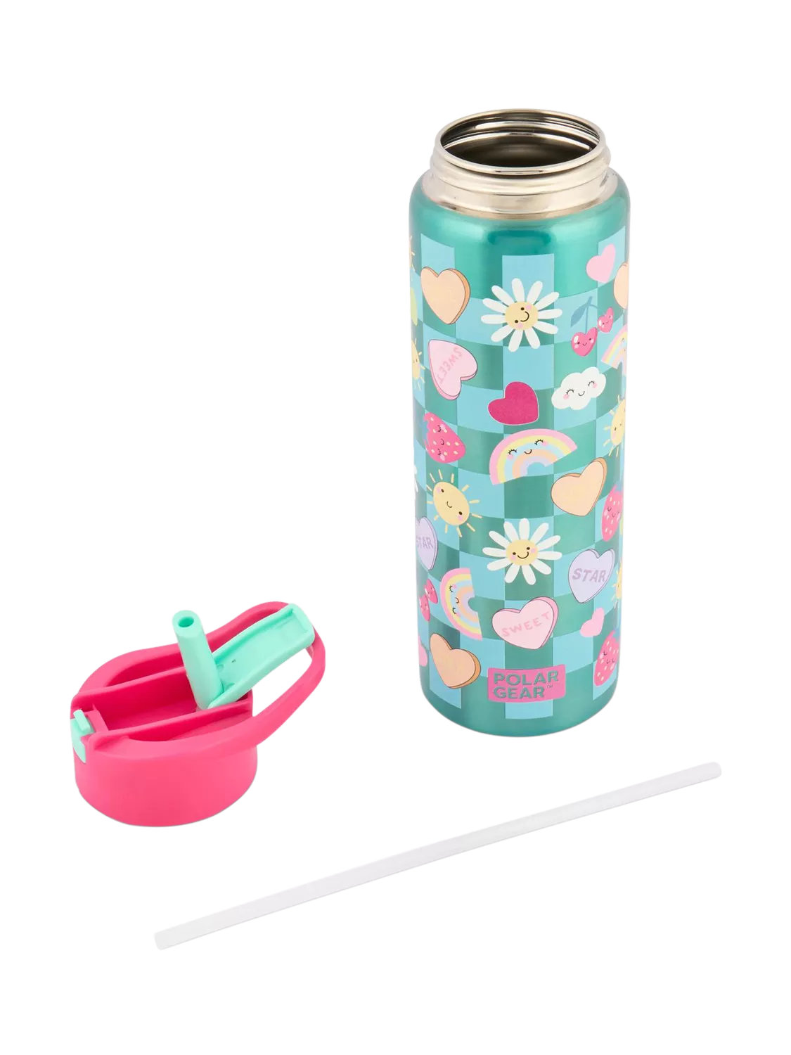 Polar Gear kids strawberry drinks bottle 750ml teal - British product