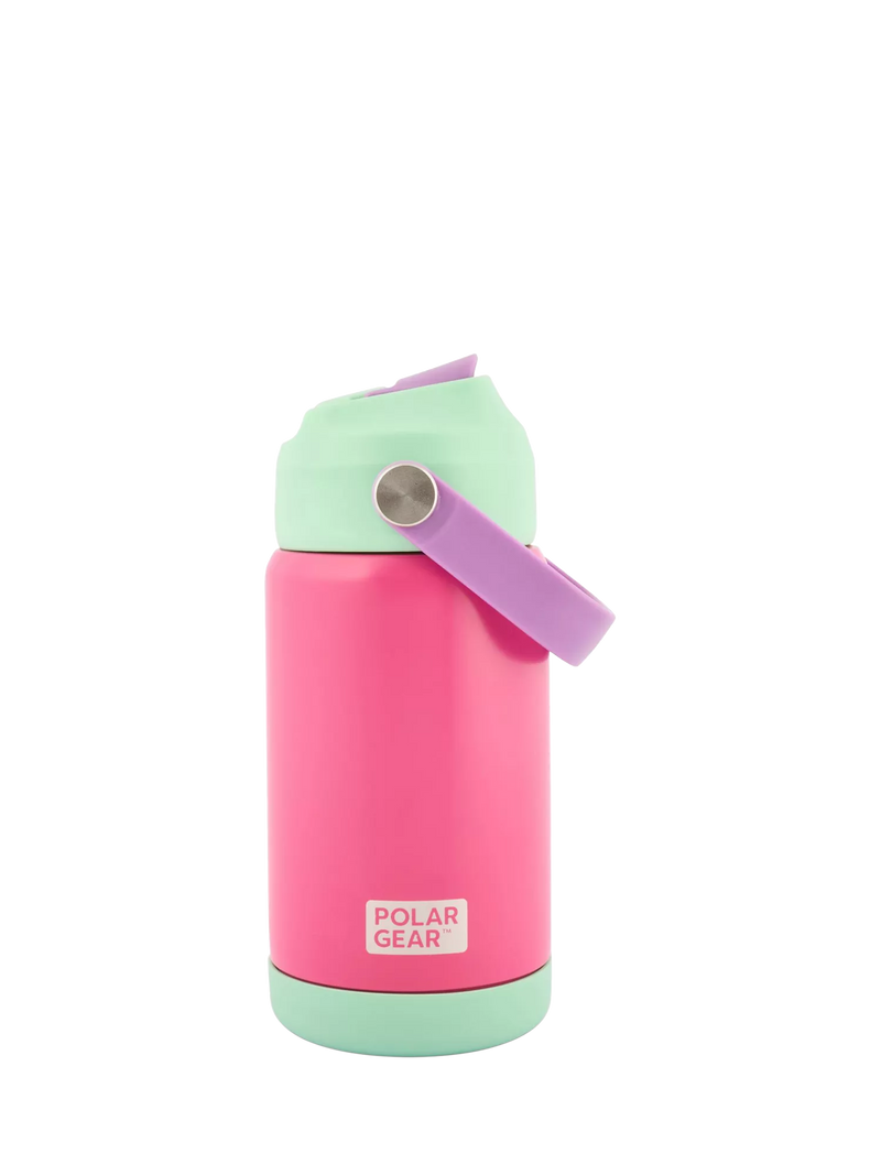 Polar Gear kids colour block drinks bottle 370ml rose (British brand)