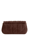 Coach quilted suede crossbody bag Dark Chocolate (British brand)