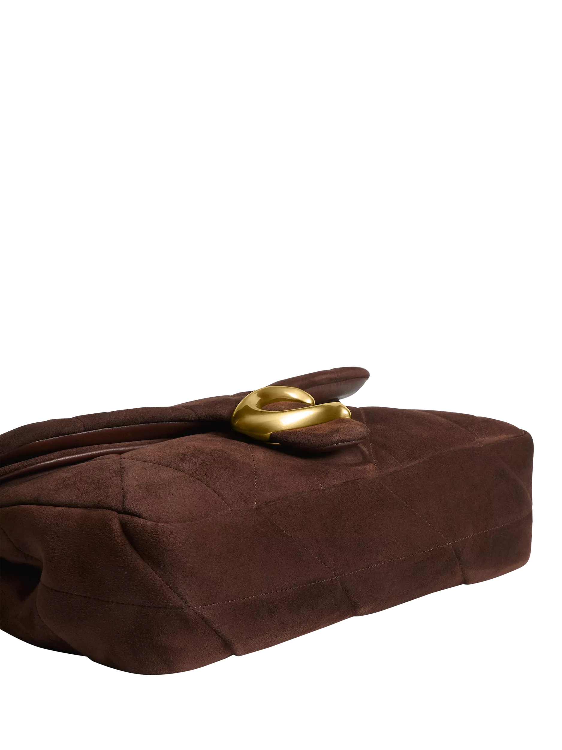 Coach Tabby 26 quilted suede shoulder bag dark chocolate, imported from the UK
