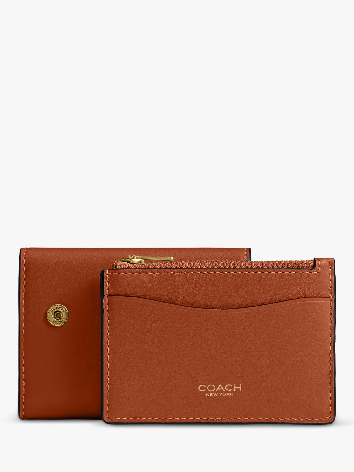 Coach Amber Brown card holder wallet compact (British brand)