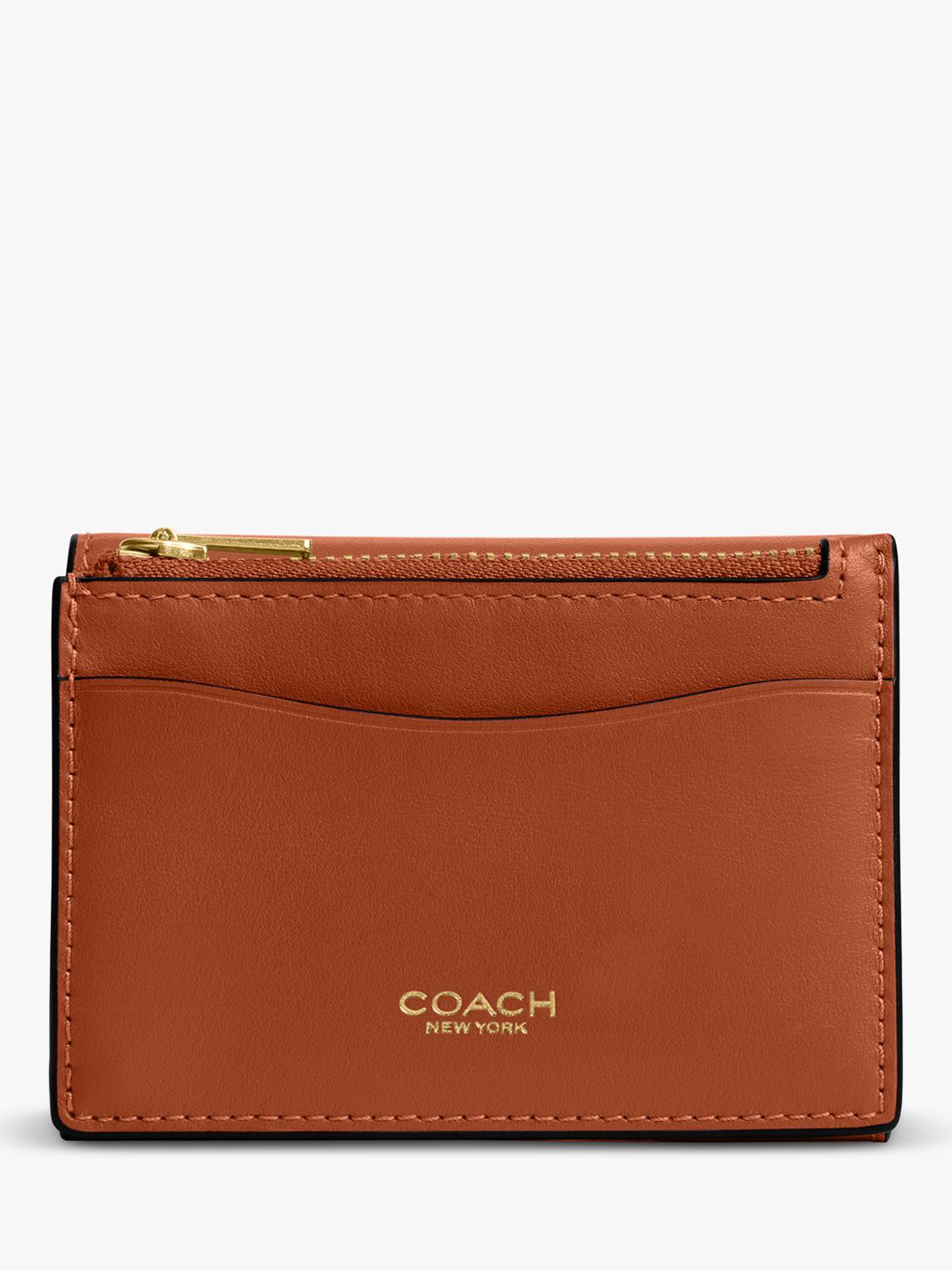 Coach Amber Brown card holder wallet compact (British brand)