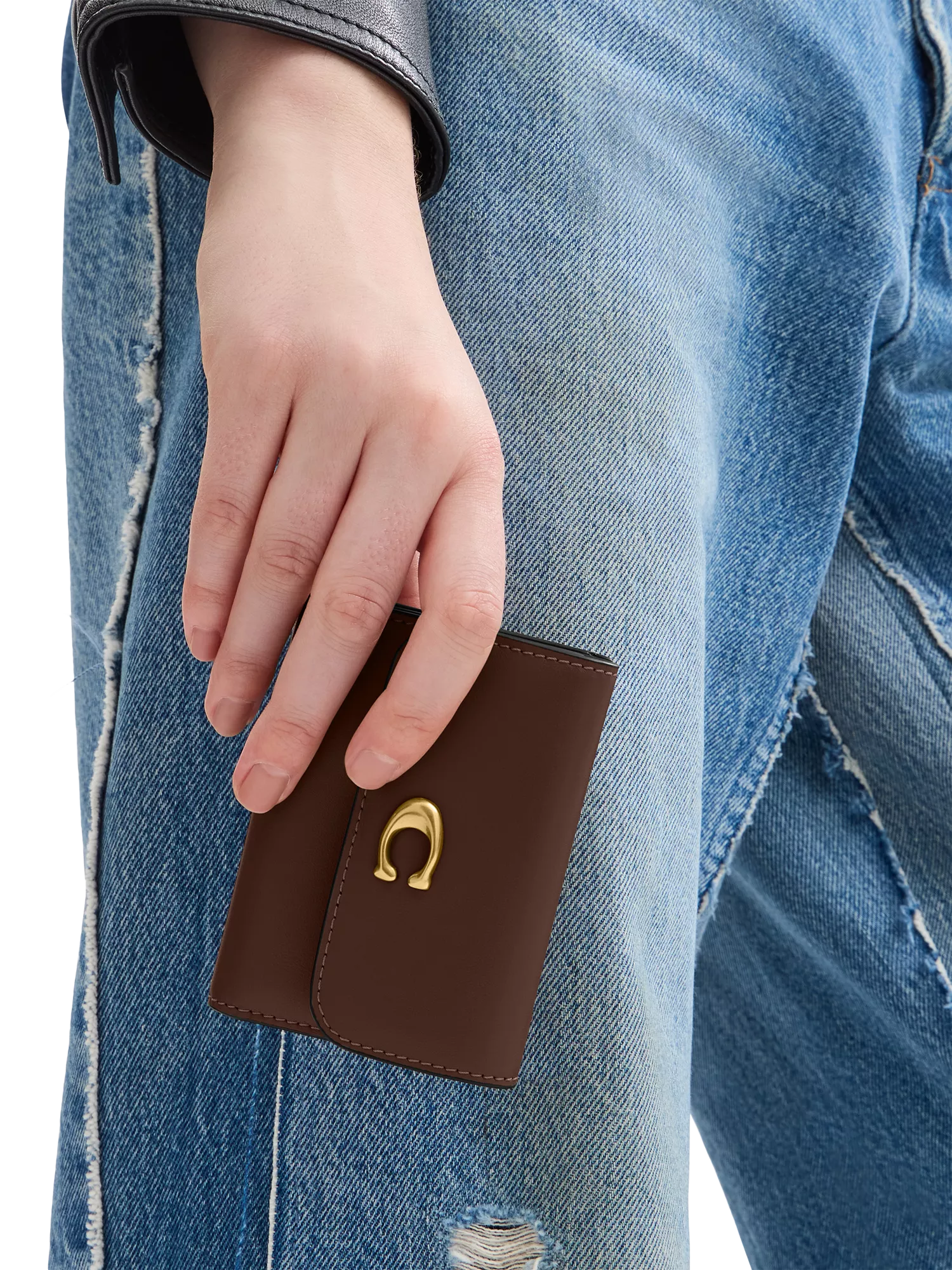 Coach leather card holder wallet Maple, imported from the UK