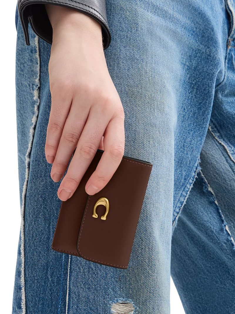 Coach leather card holder wallet Maple, imported from the UK