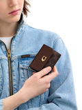Coach leather card holder wallet in Maple, UK version