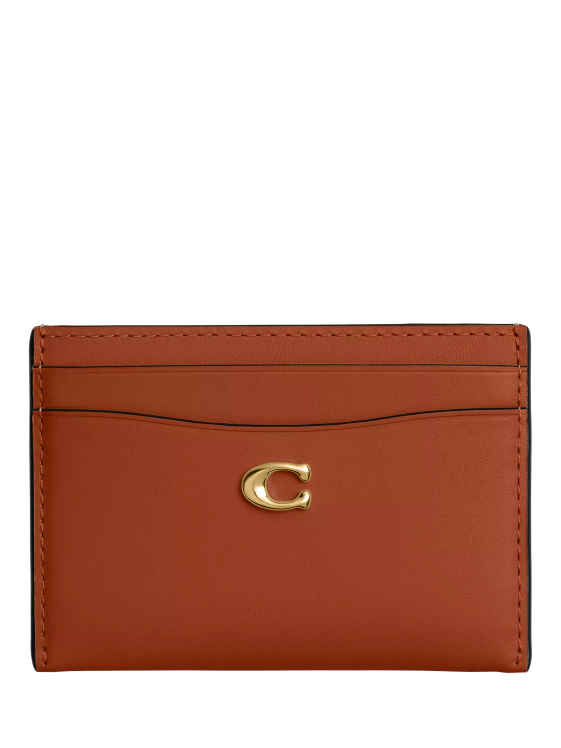 Coach leather card case Amber Brown, UK version