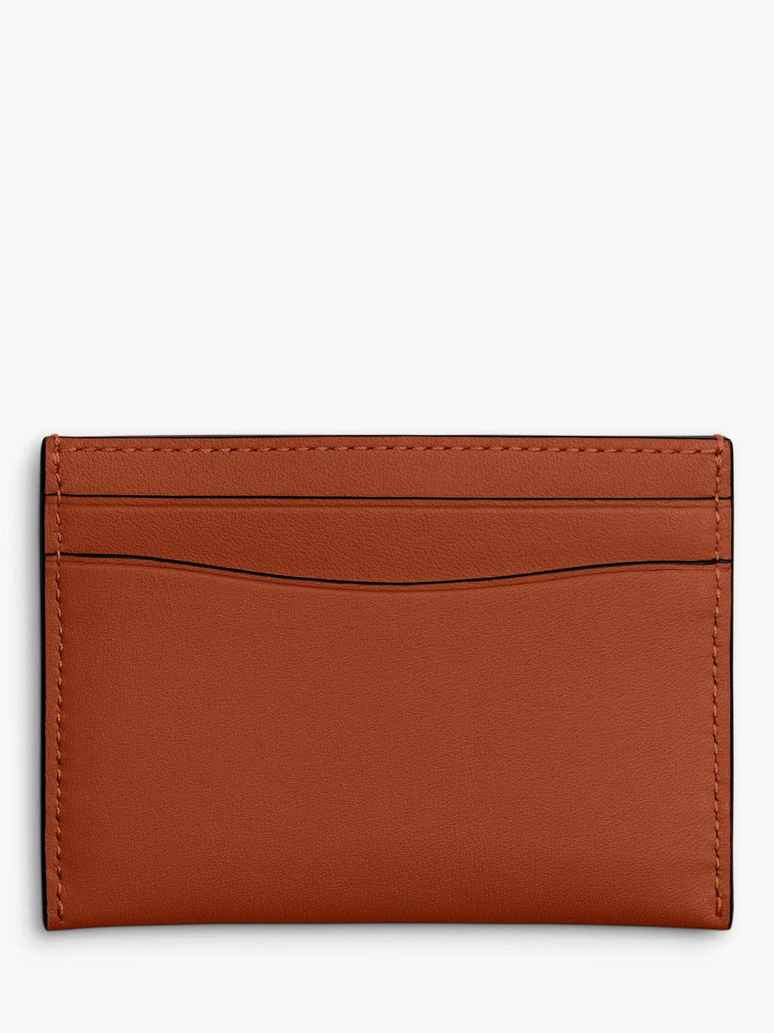 Coach leather card case Amber Brown, UK version