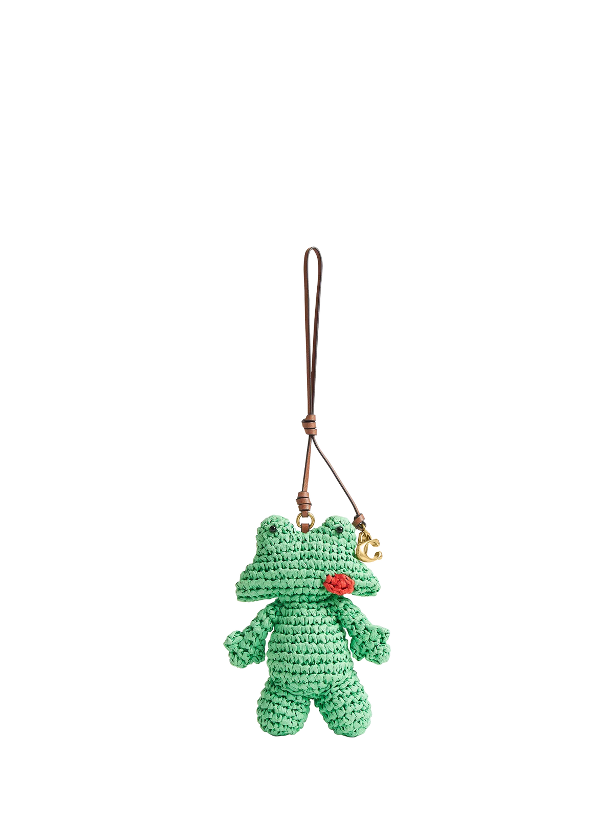 Coach woven frog bag charm multi - British product