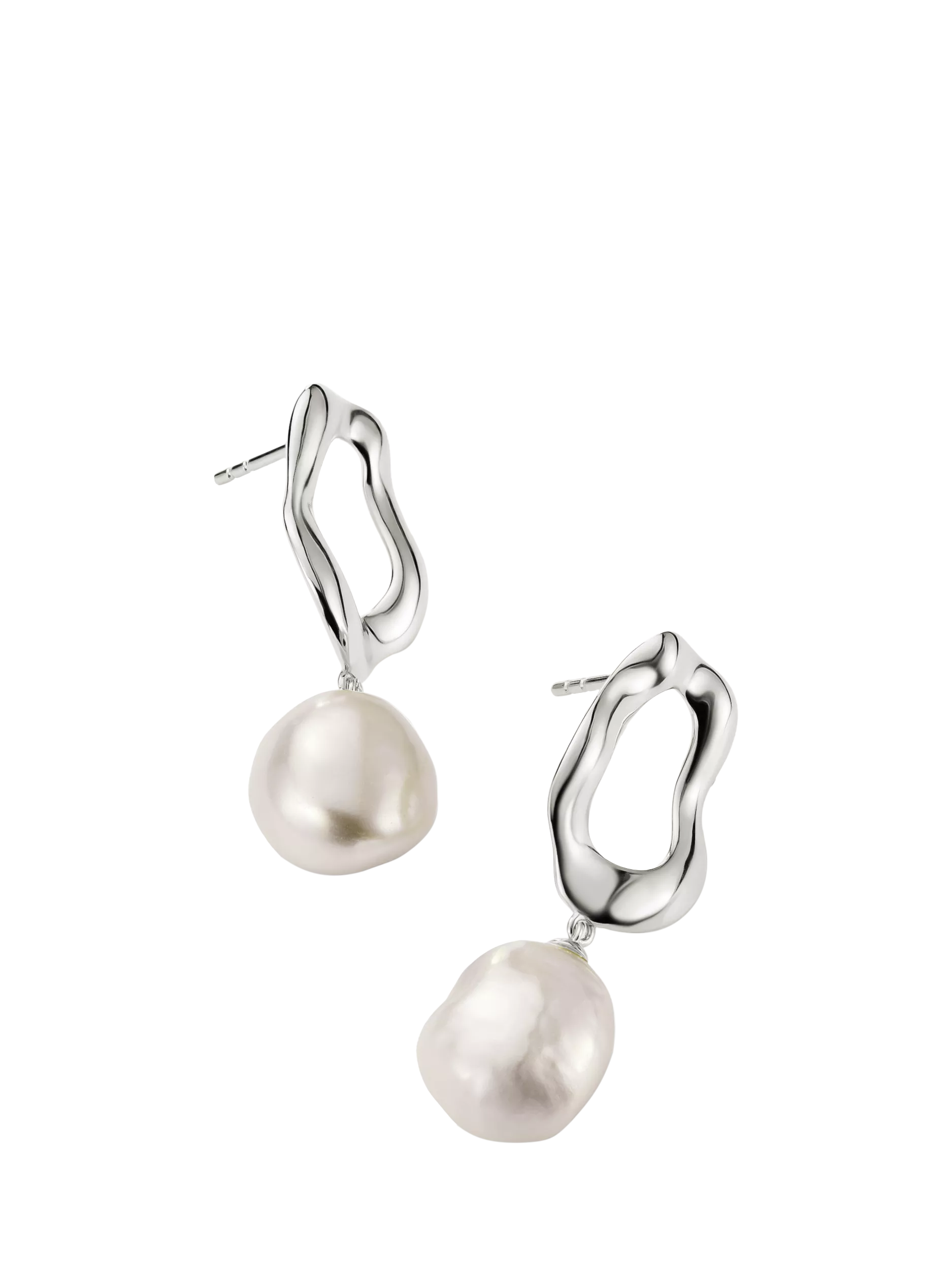 Thomas Sabo freshwater pearl drop earrings 14x35mm - British product