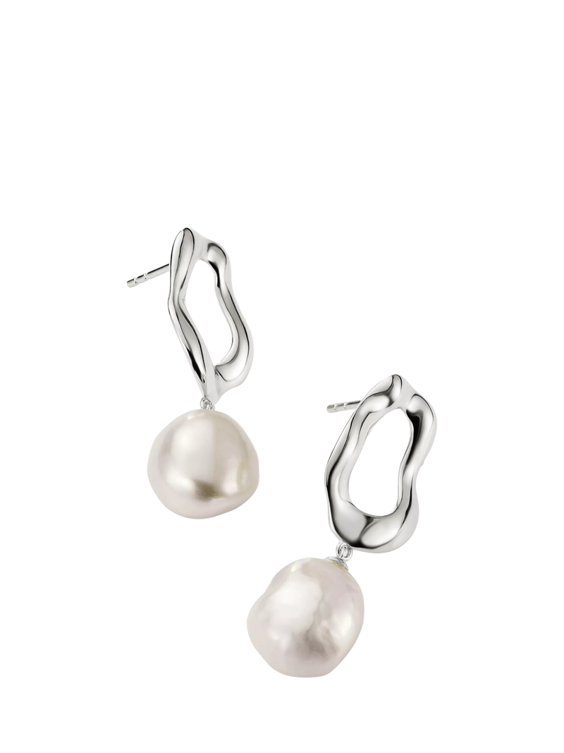 Thomas Sabo freshwater pearl drop earrings 14x35mm - British product