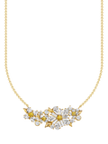 Thomas Sabo crystal flower beaded chain necklace 40-45cm, imported from the UK