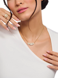 Thomas Sabo crystal flower beaded chain necklace 40-45cm, imported from the UK