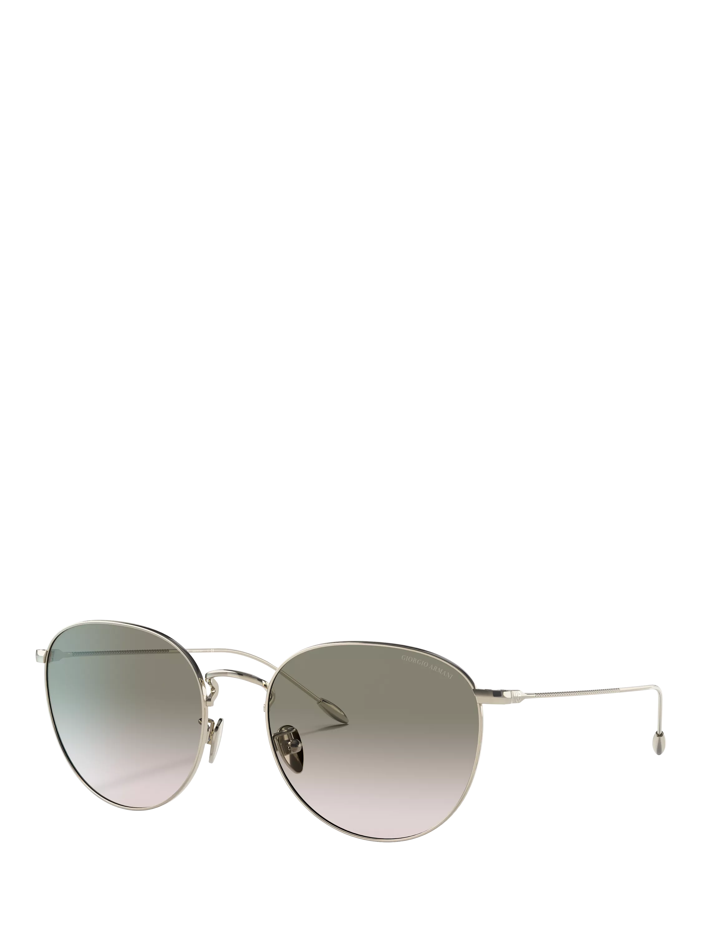 Giorgio Armani women's oval gradient sunglasses pale gold green, imported from the UK