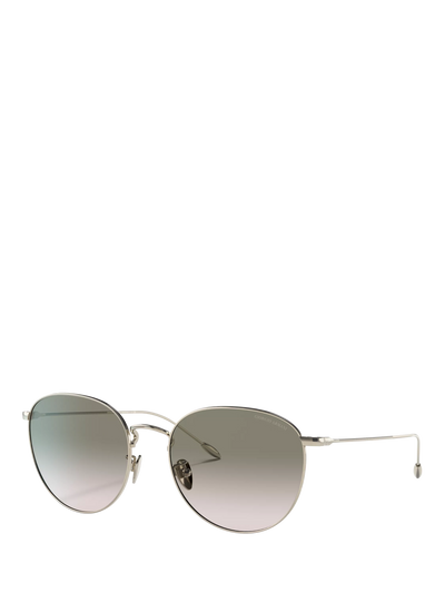 John Lewis Giorgio Armani AR6114 Women's Oval Gradient Sunglasses Pale Gold/Green- Buy online at McGrocer