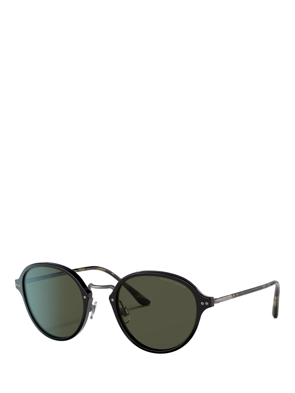 Giorgio Armani oval sunglasses black green British brand