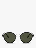 Giorgio Armani oval sunglasses black green British brand