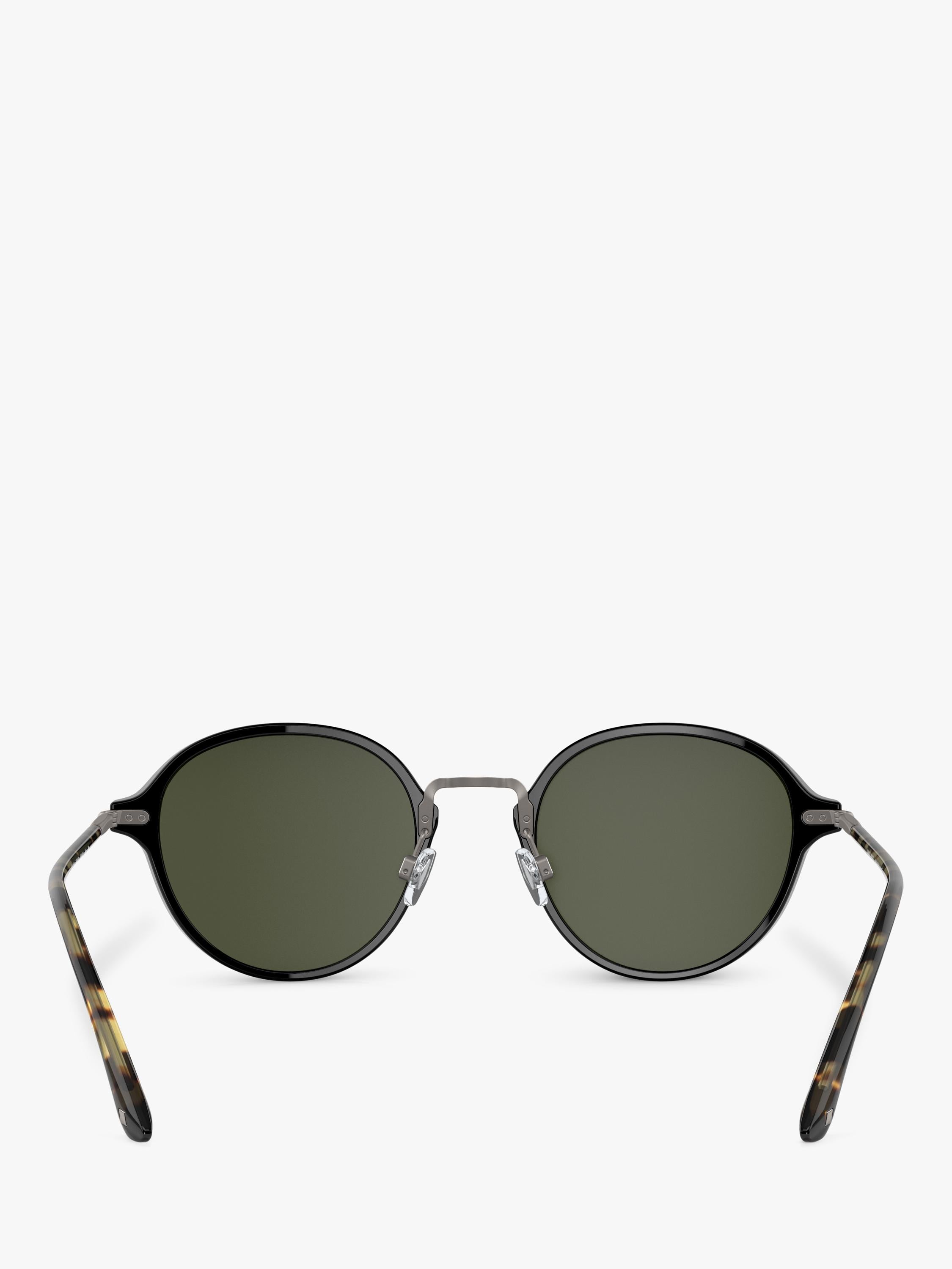 Giorgio Armani oval sunglasses black green British brand