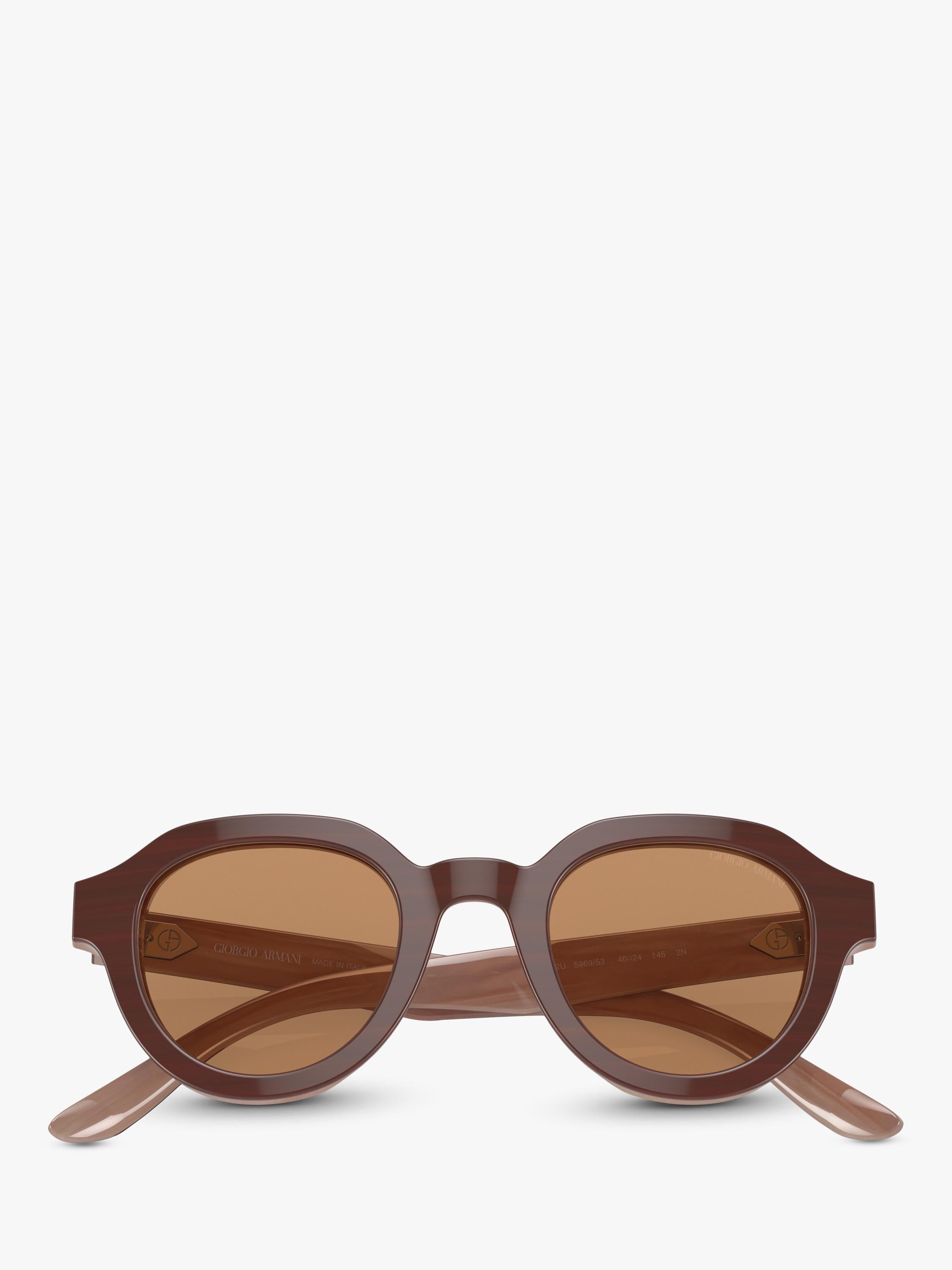 Giorgio Armani oval sunglasses marble brown 46mm - British product