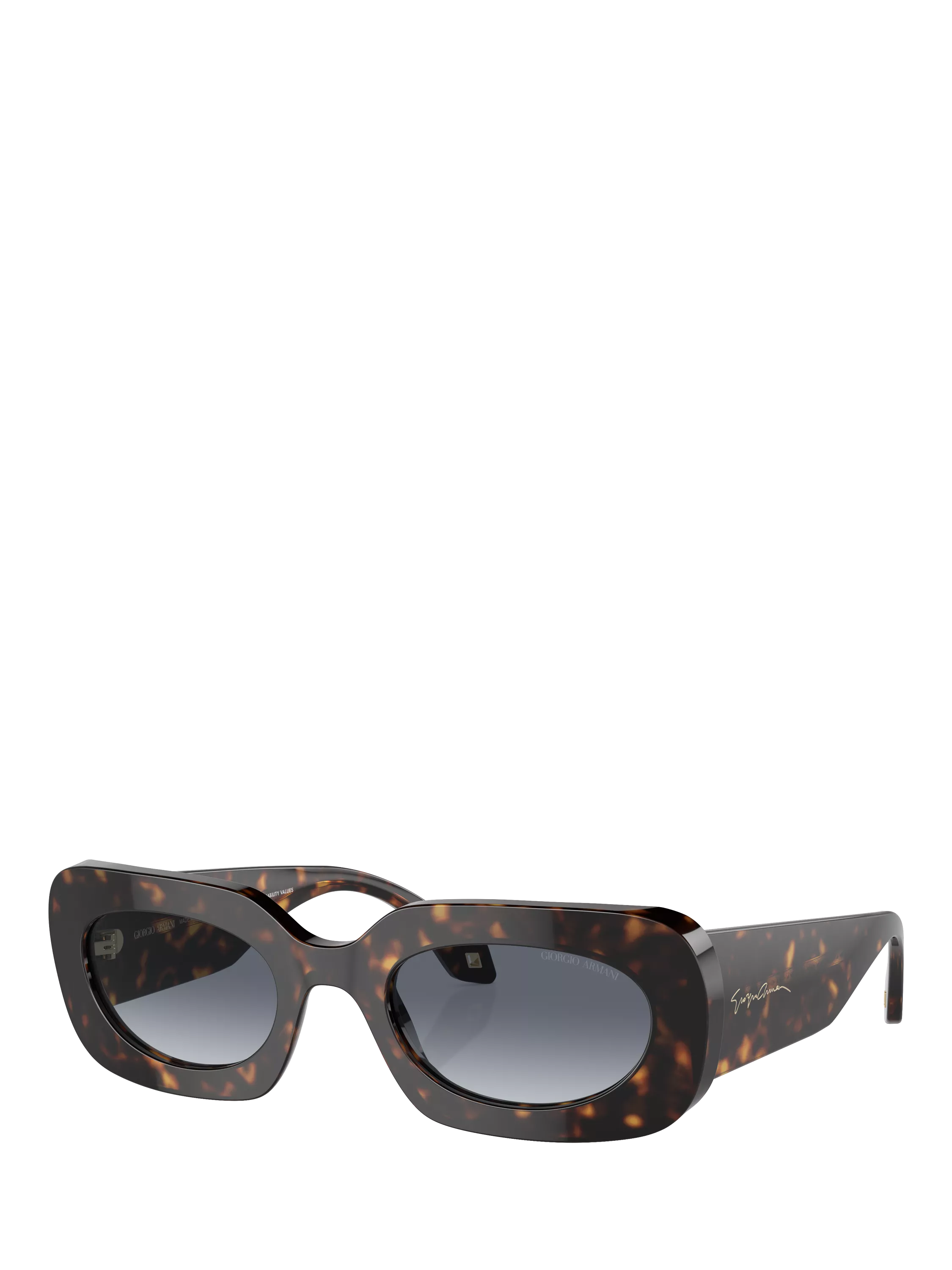 Giorgio Armani rectangular sunglasses 52mm Havana Blue (British brand)