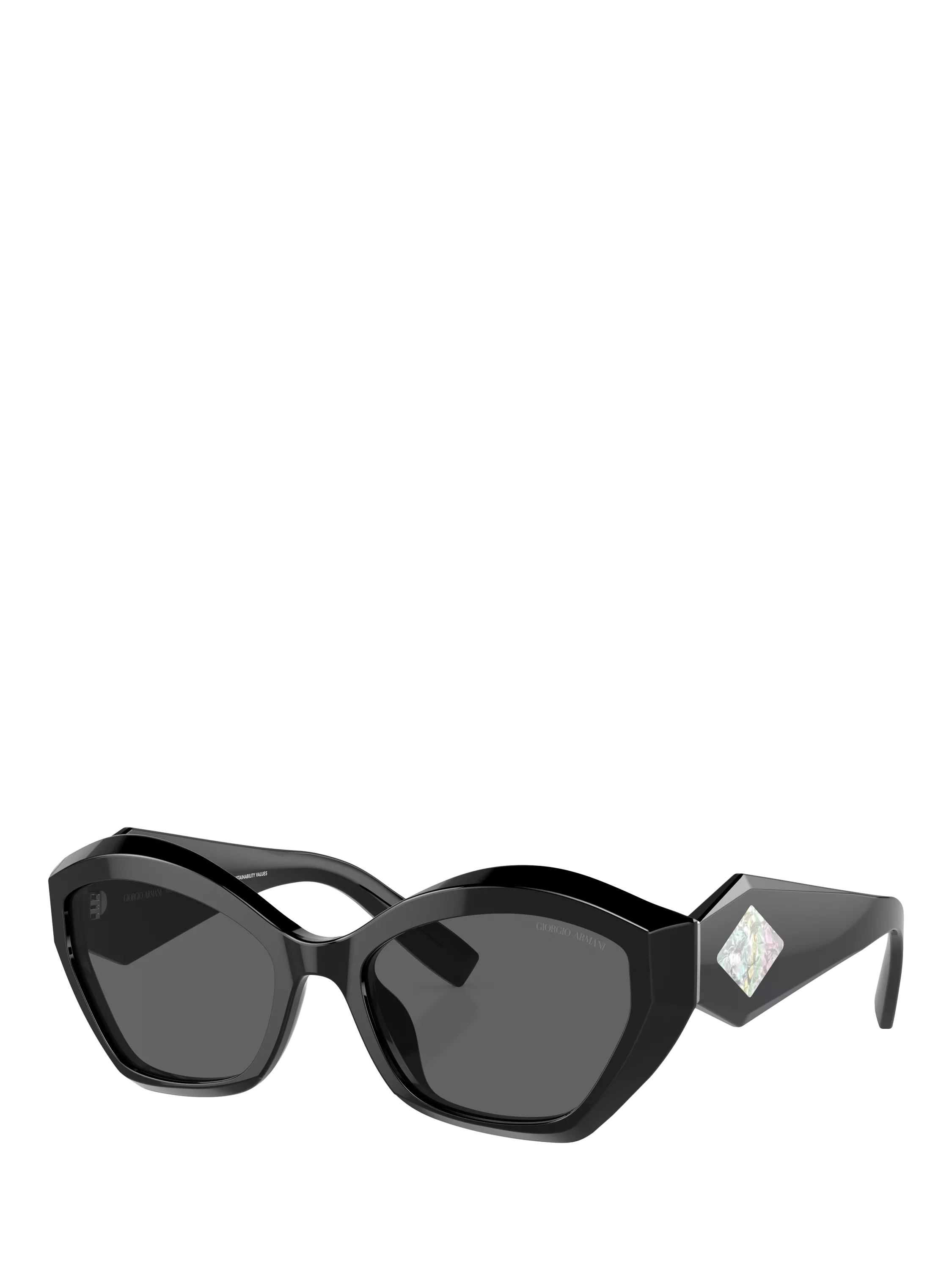 Giorgio Armani butterfly sunglasses black acetate 54mm, imported from the UK