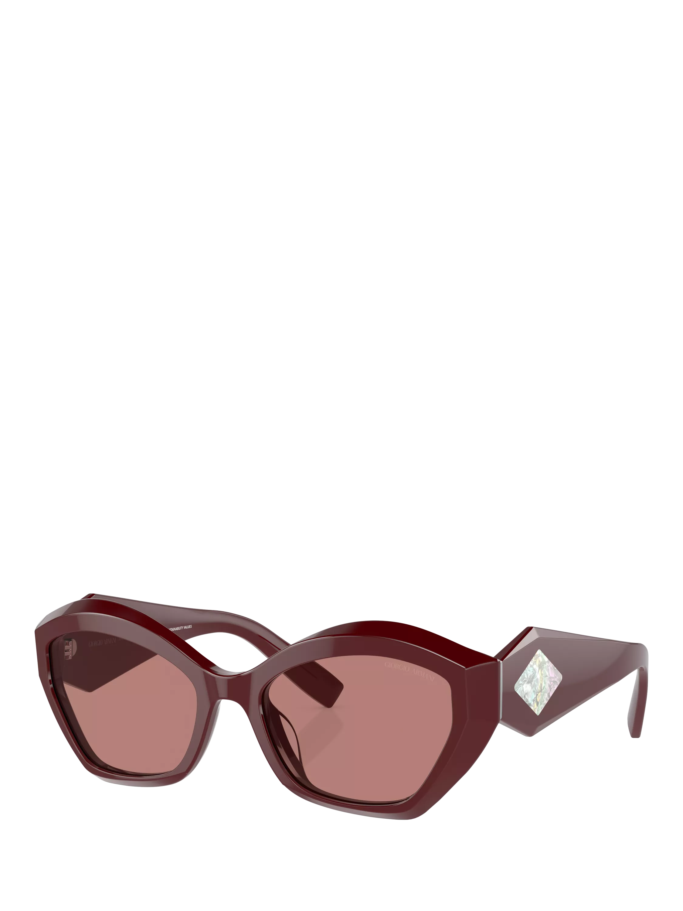 Giorgio Armani butterfly sunglasses red acetate 54mm, UK version
