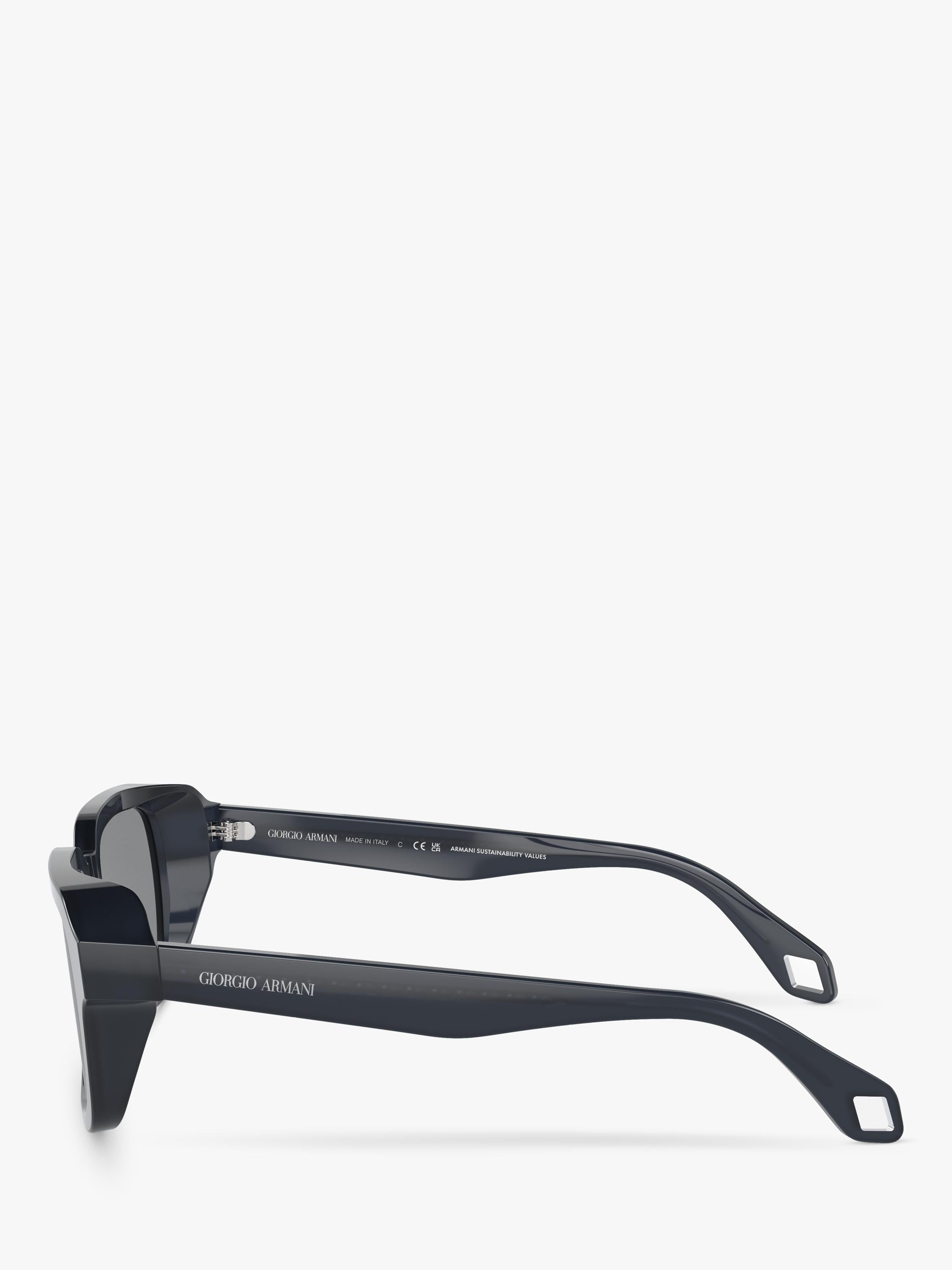 Giorgio Armani square blue acetate sunglasses, UK version