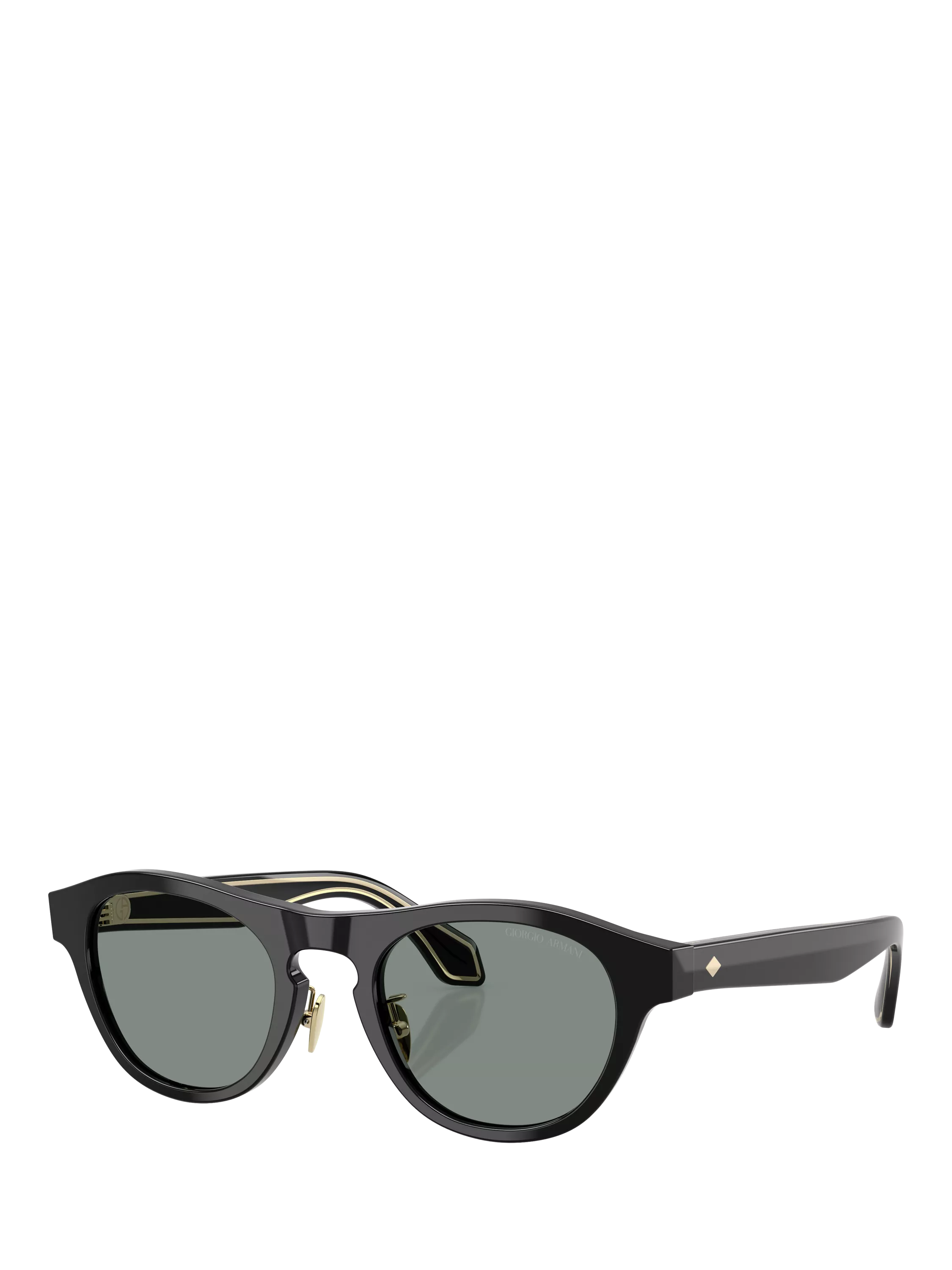 Giorgio Armani oval sunglasses black grey, UK version