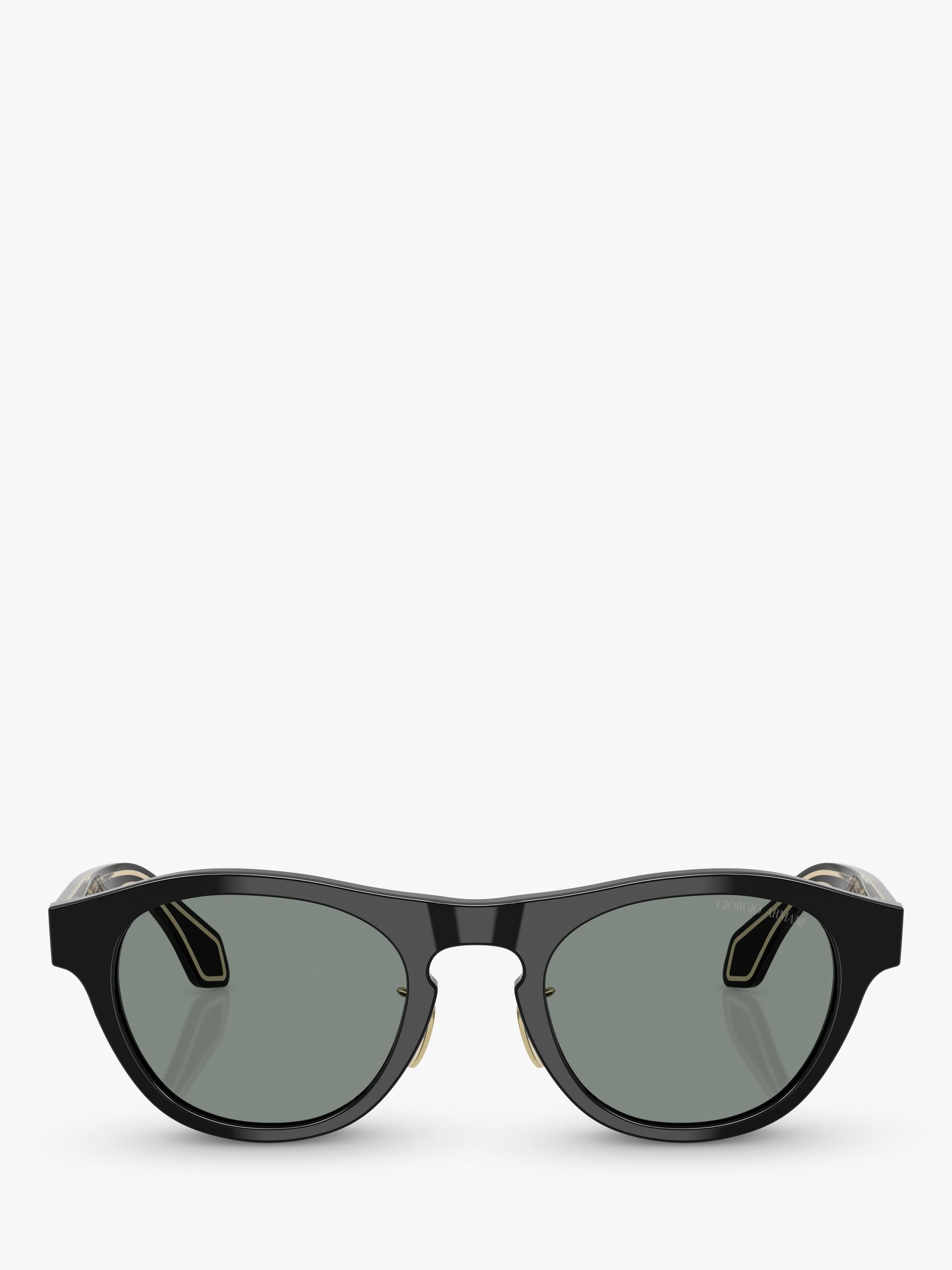 Giorgio Armani oval sunglasses black grey, UK version