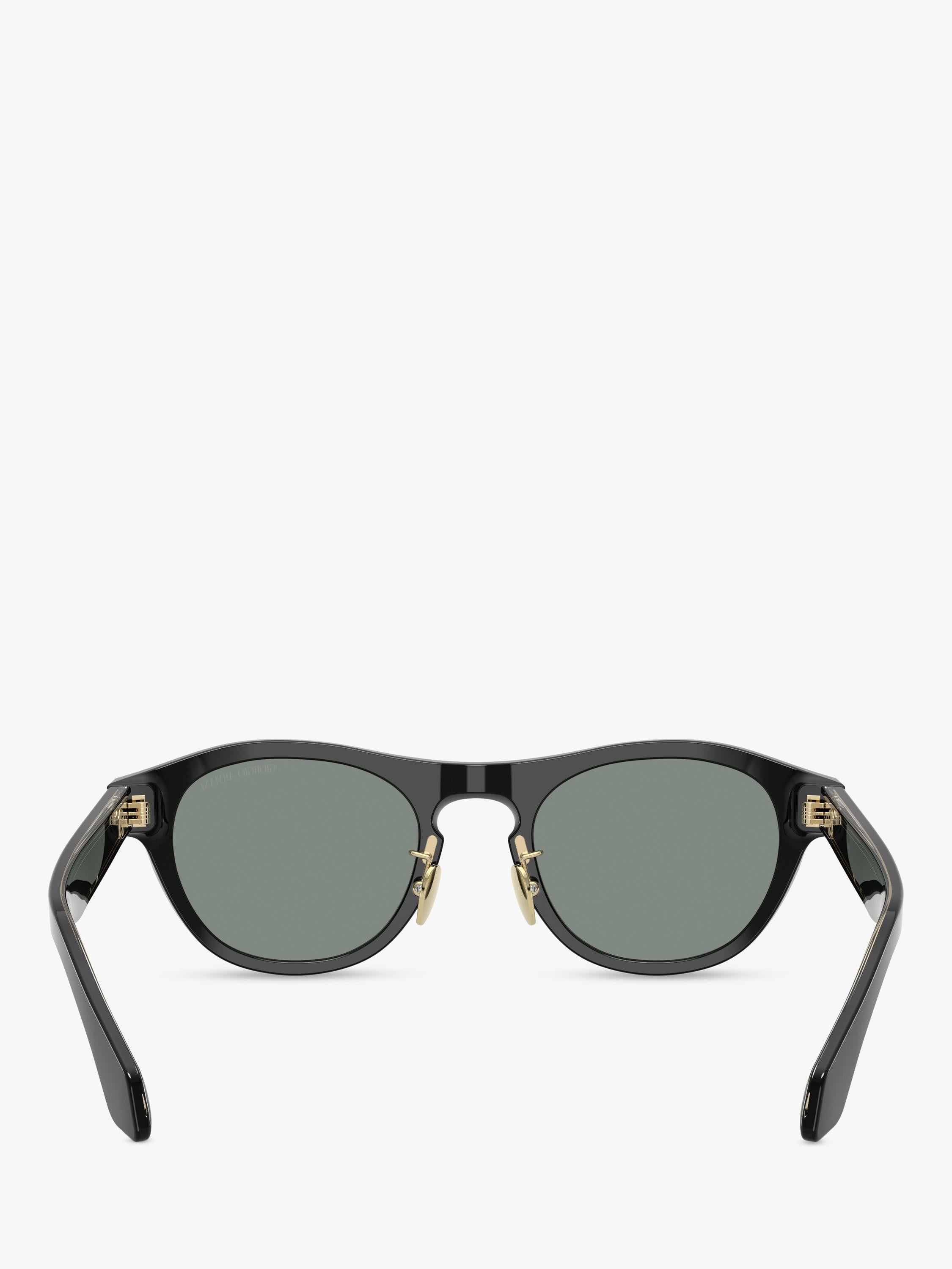 Giorgio Armani oval sunglasses black grey, UK version