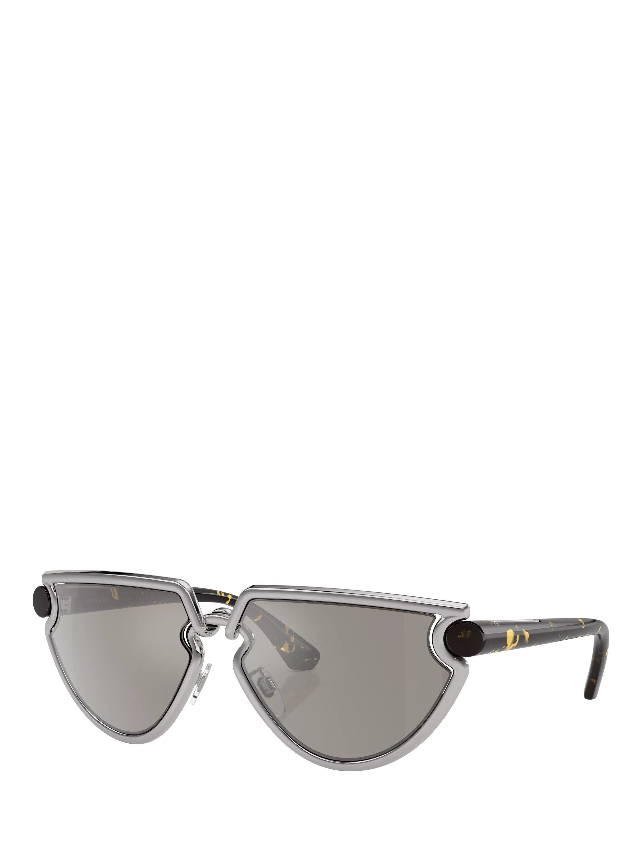 Burberry BE3152 Women's Irregular Sunglasses, Silver/Grey