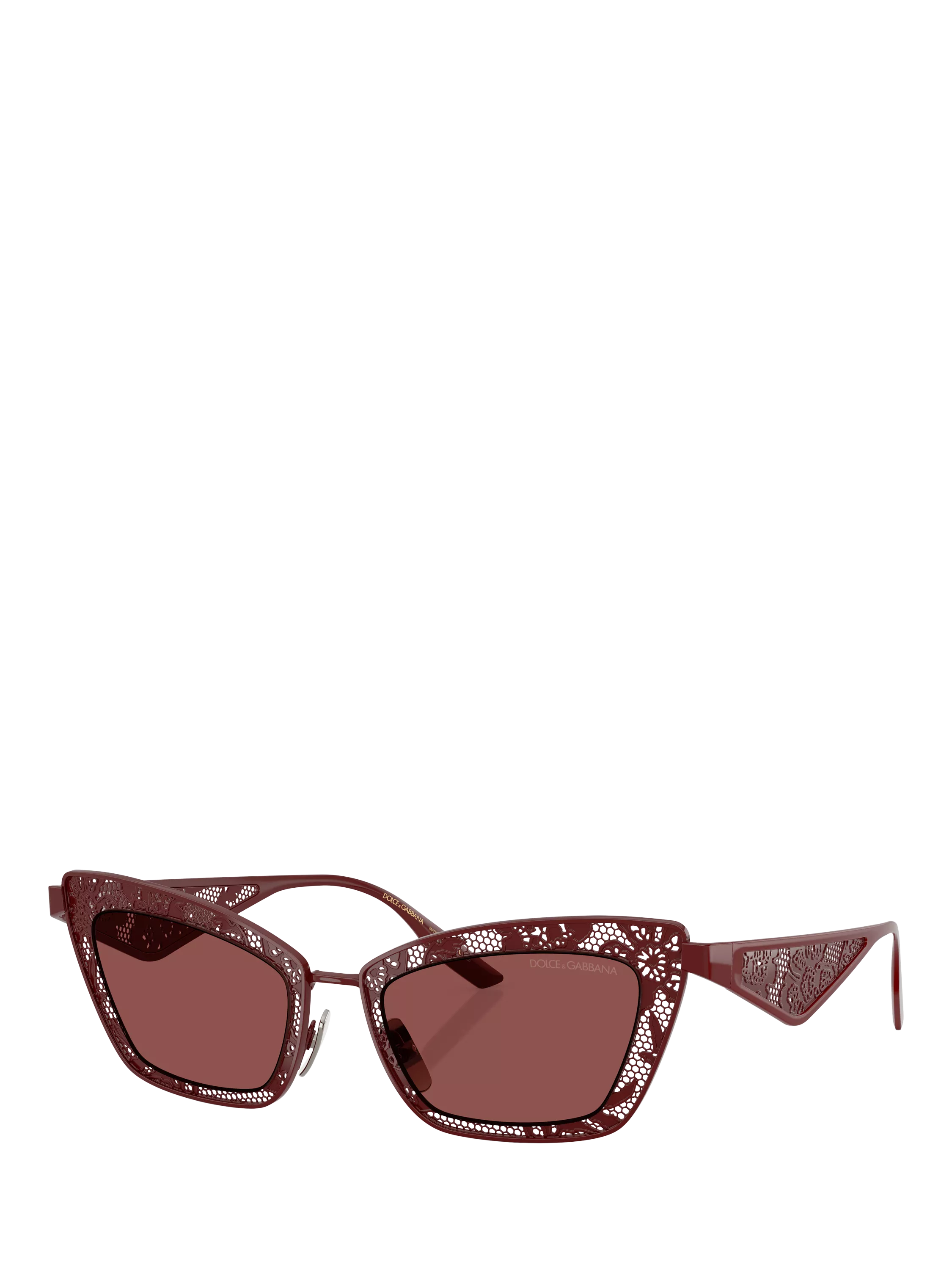 Dolce & Gabbana cat eye sunglasses red metal frame - British product